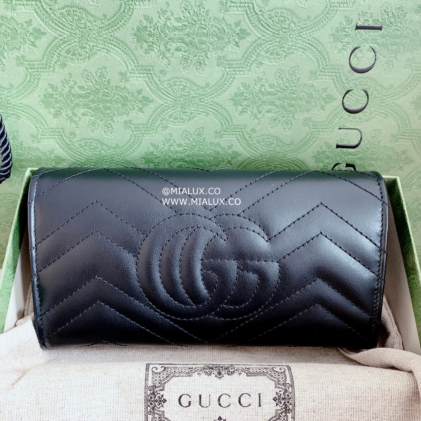 Gucci▪️GG Marmont Continental 馬夢翻蓋長夾/635 🉐26400