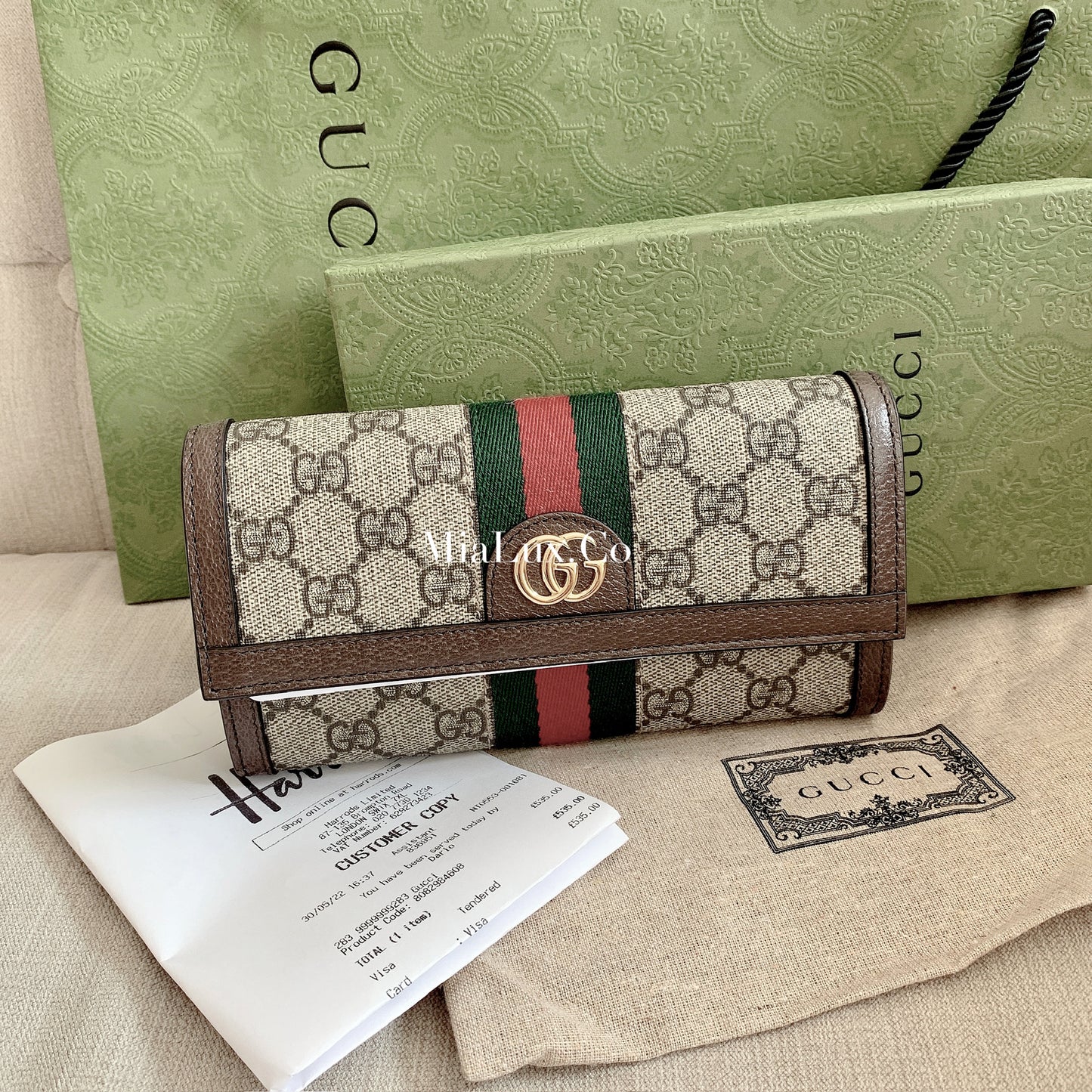 Gucci▪️Ophidia GG 經典老花翻蓋長夾/570 🉐24940🇬🇧