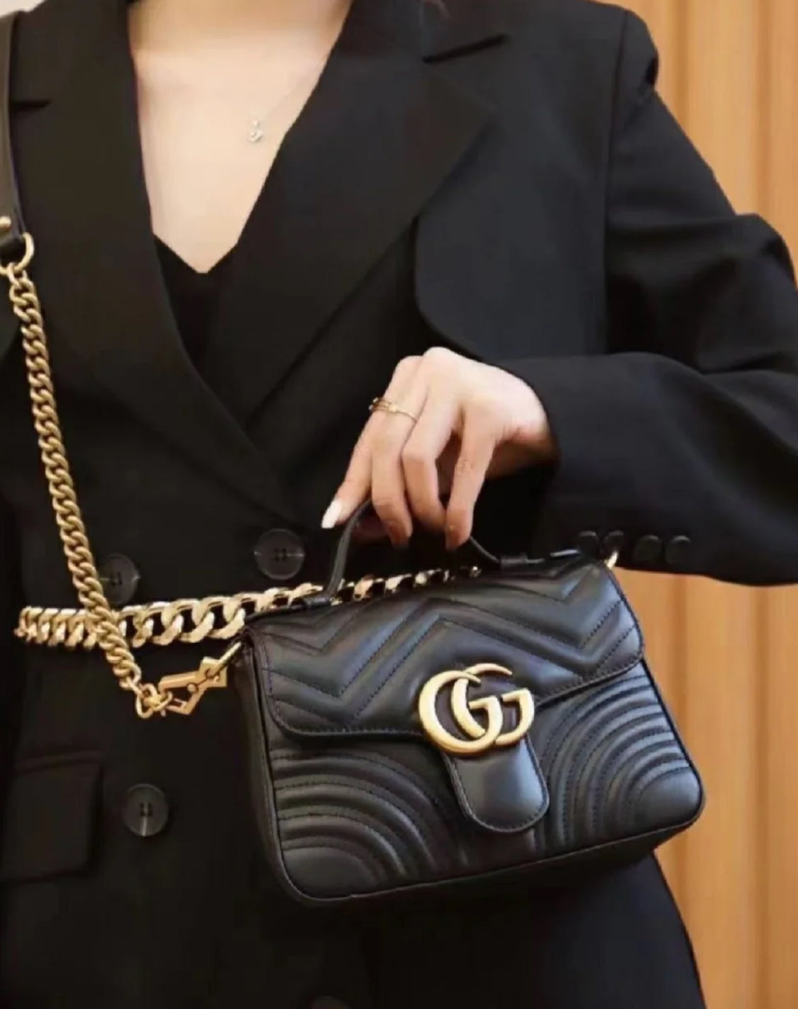 Gucci GG Marmont Handle Mini 醫生郵差包/1780 🉐72200
