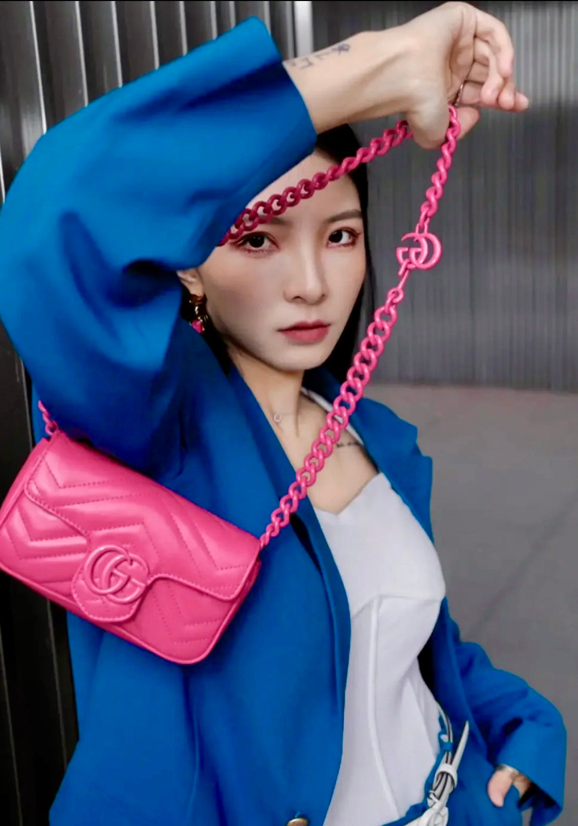 @Gucci▪️GG Marmont 2.0 超級迷你V紋鏈包/1150P805 🔔限時折🉐37230