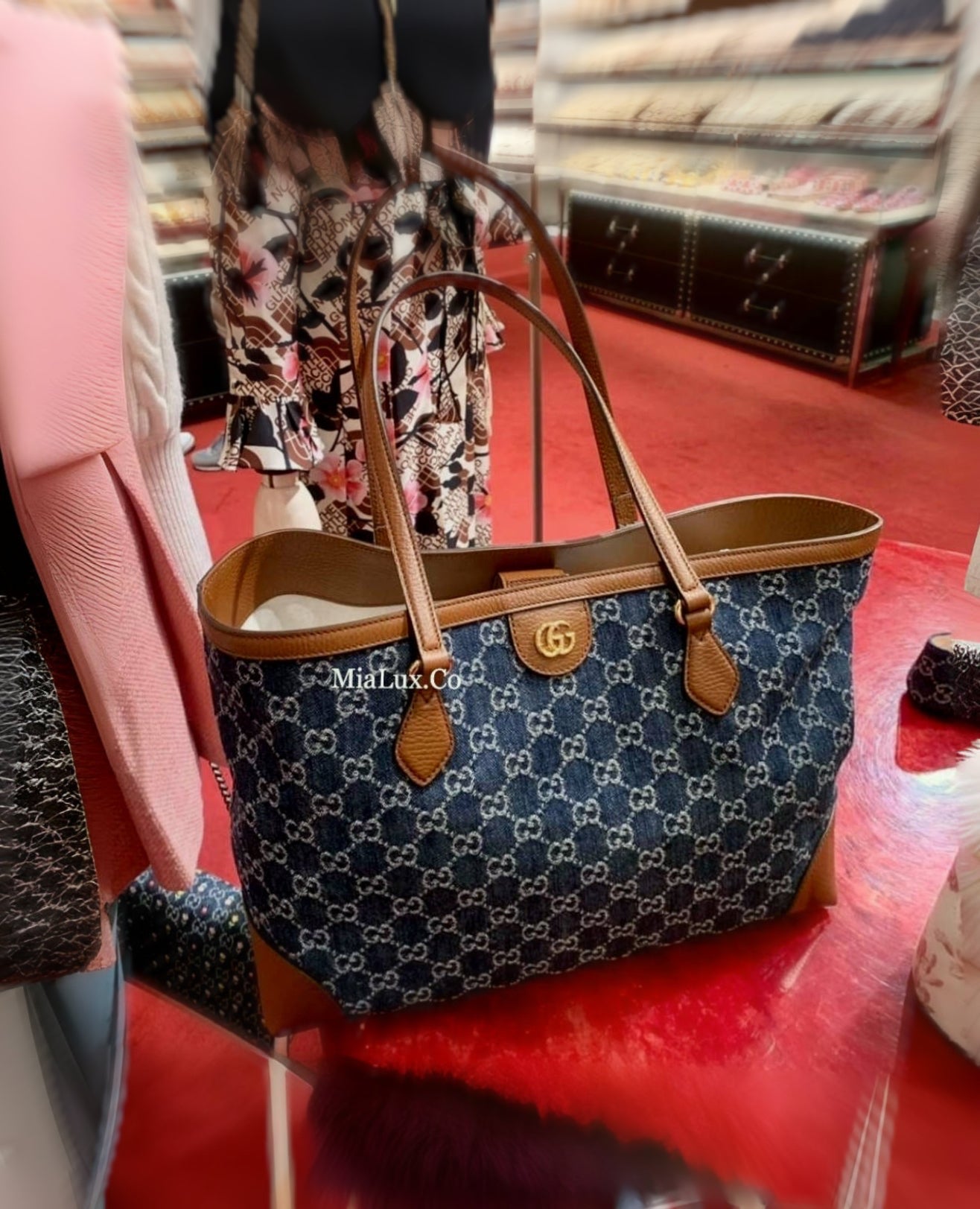 *@Gucci▪️Denim Ophidia 牛仔托特包/P850