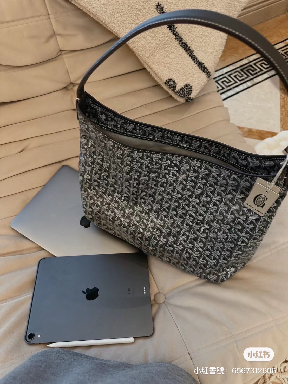 Goyard▪️Boheme Hobo 最火單肩包/1625E1850 🉐79800🏷️(長等款)
