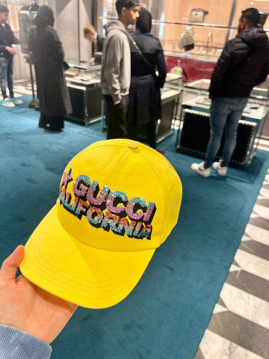 @Gucci Cap 亮片棒球帽/385P100 🔔折扣🉐6500🏷