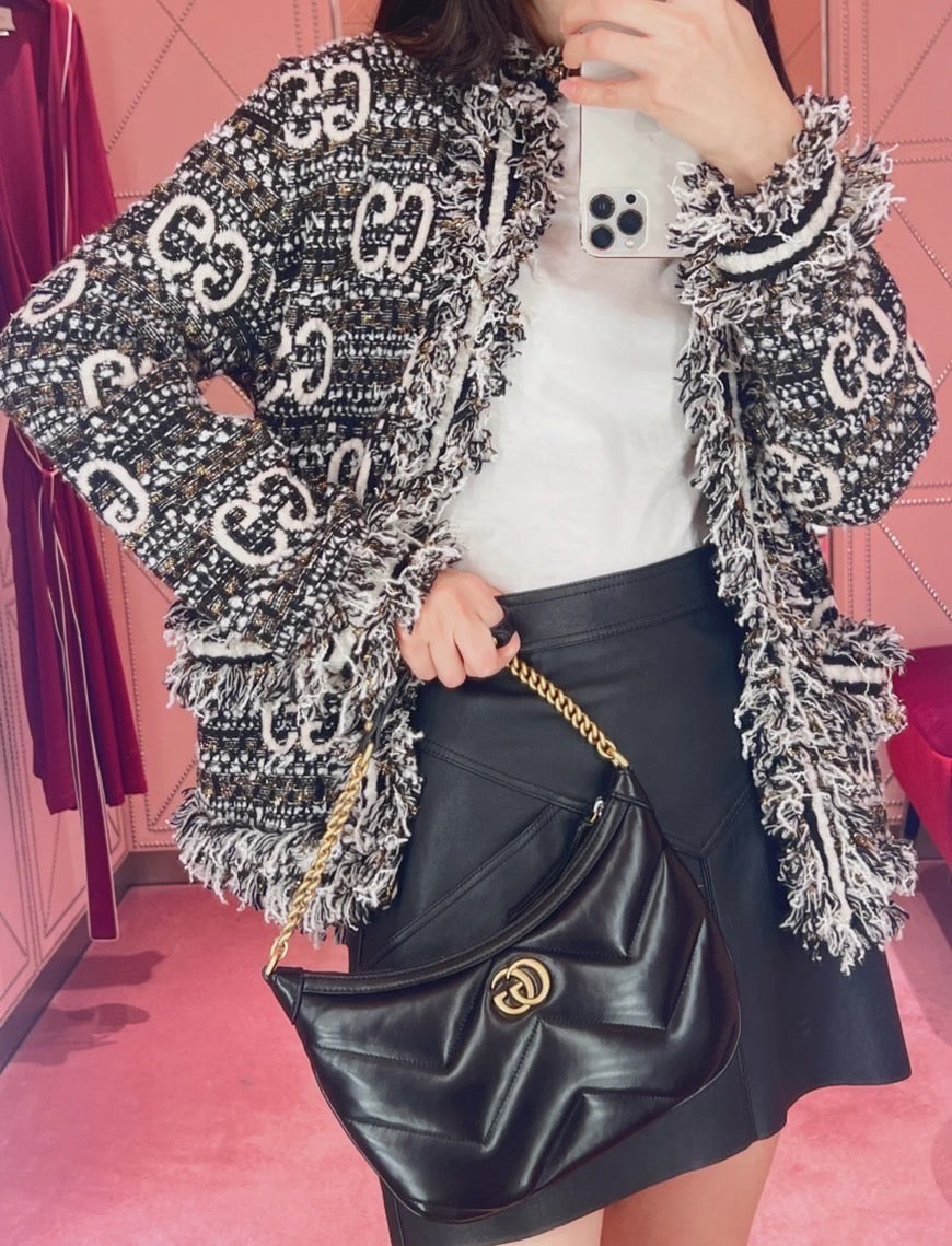 Gucci Marmont half-moon S 小款馬夢肩背包/1460C1213 ㊙️折扣🉐49520💰