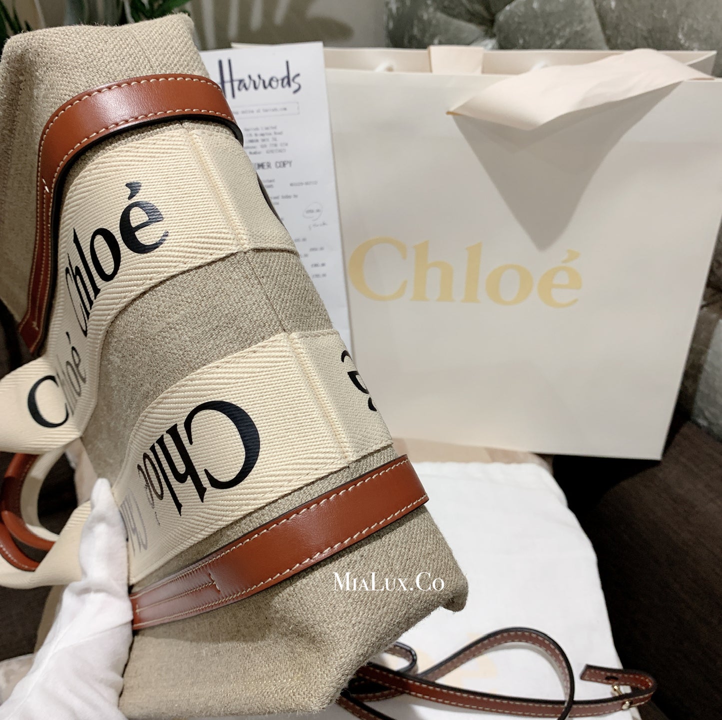 Chloe▪️Woody Tote S 小托特包/875FN512㊙️折扣🉐25800💰🏷️