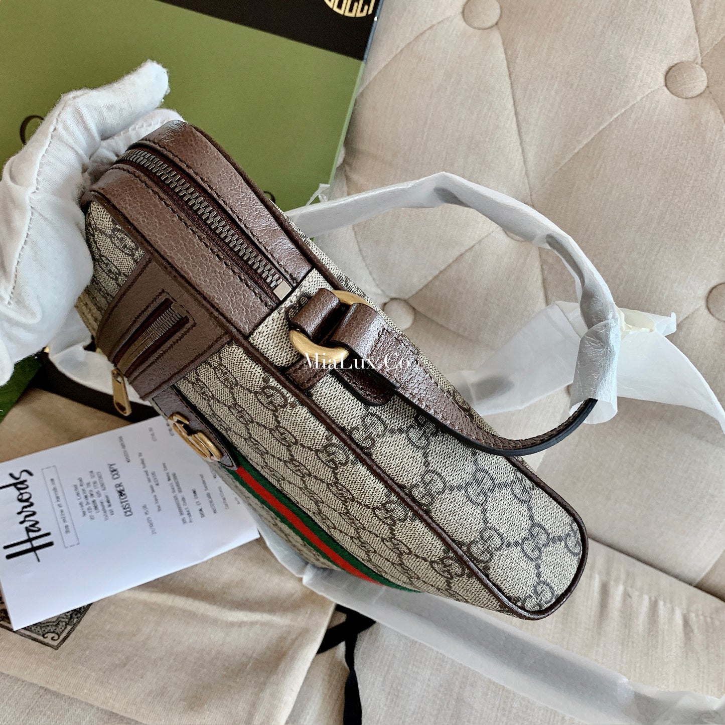 Gucci▪️Ophidia GG Canvas Small Messenger Bag 小款男女款老花織布郵差包- 547926 *£890