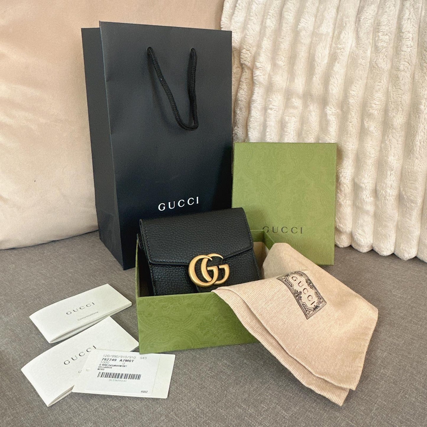 *現貨*@Gucci GG Marmont 馬夢黑色短夾 P11000 /T16800