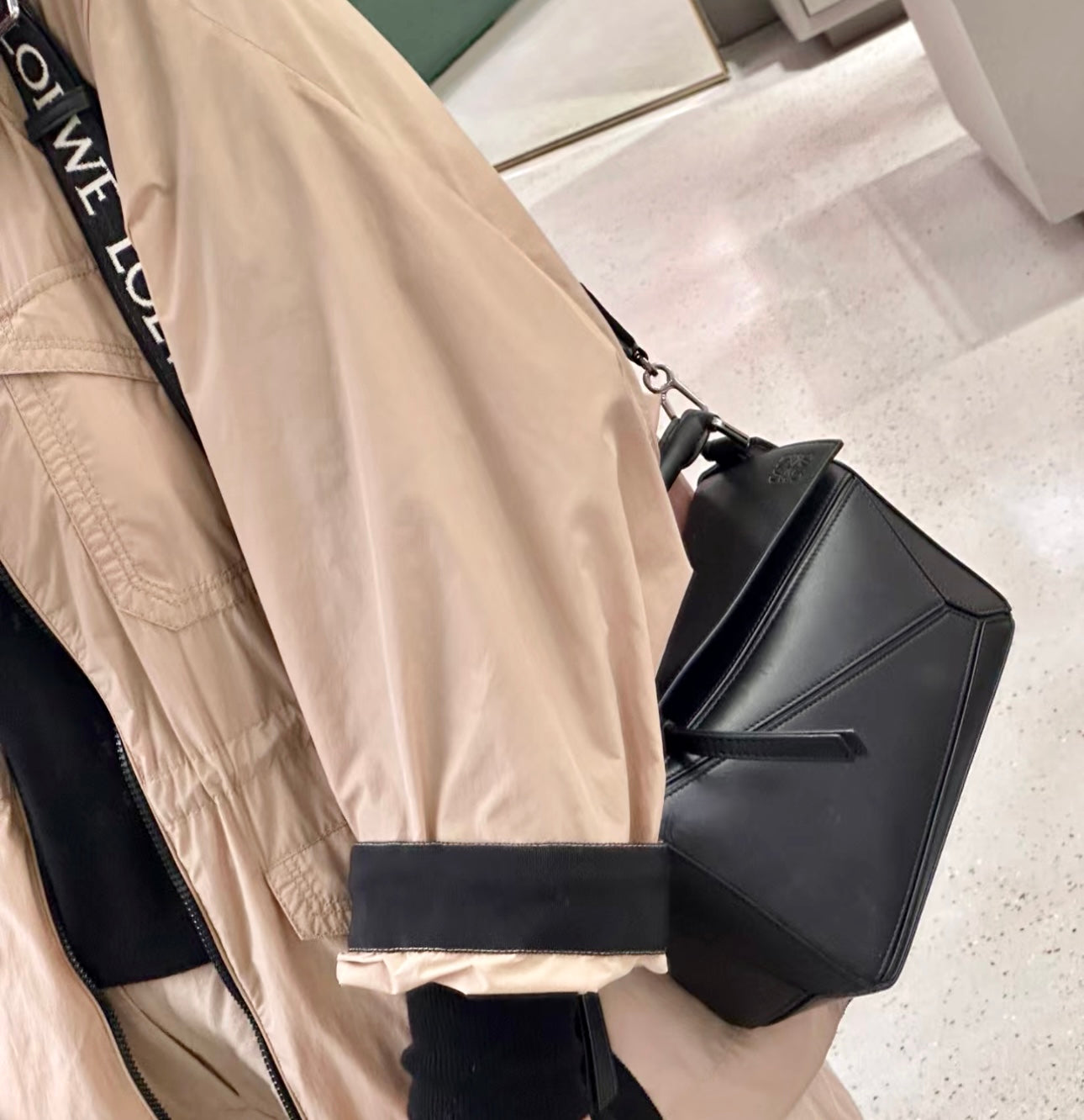 Loewe Puzzle bag S 小款緹花肩帶拼圖包/2800