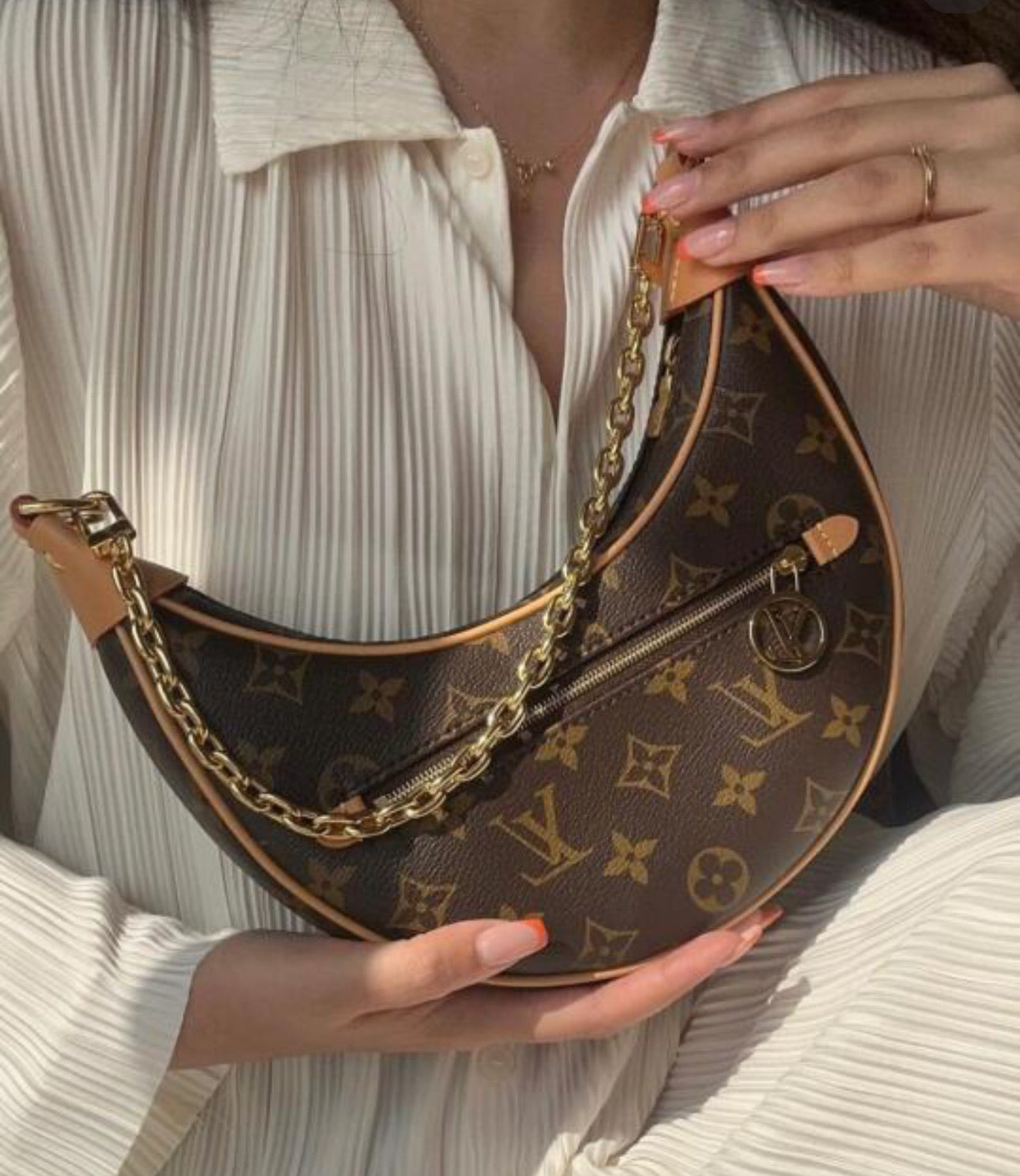 LV Loop Bag 豌豆月牙包/1790✨🉐76180