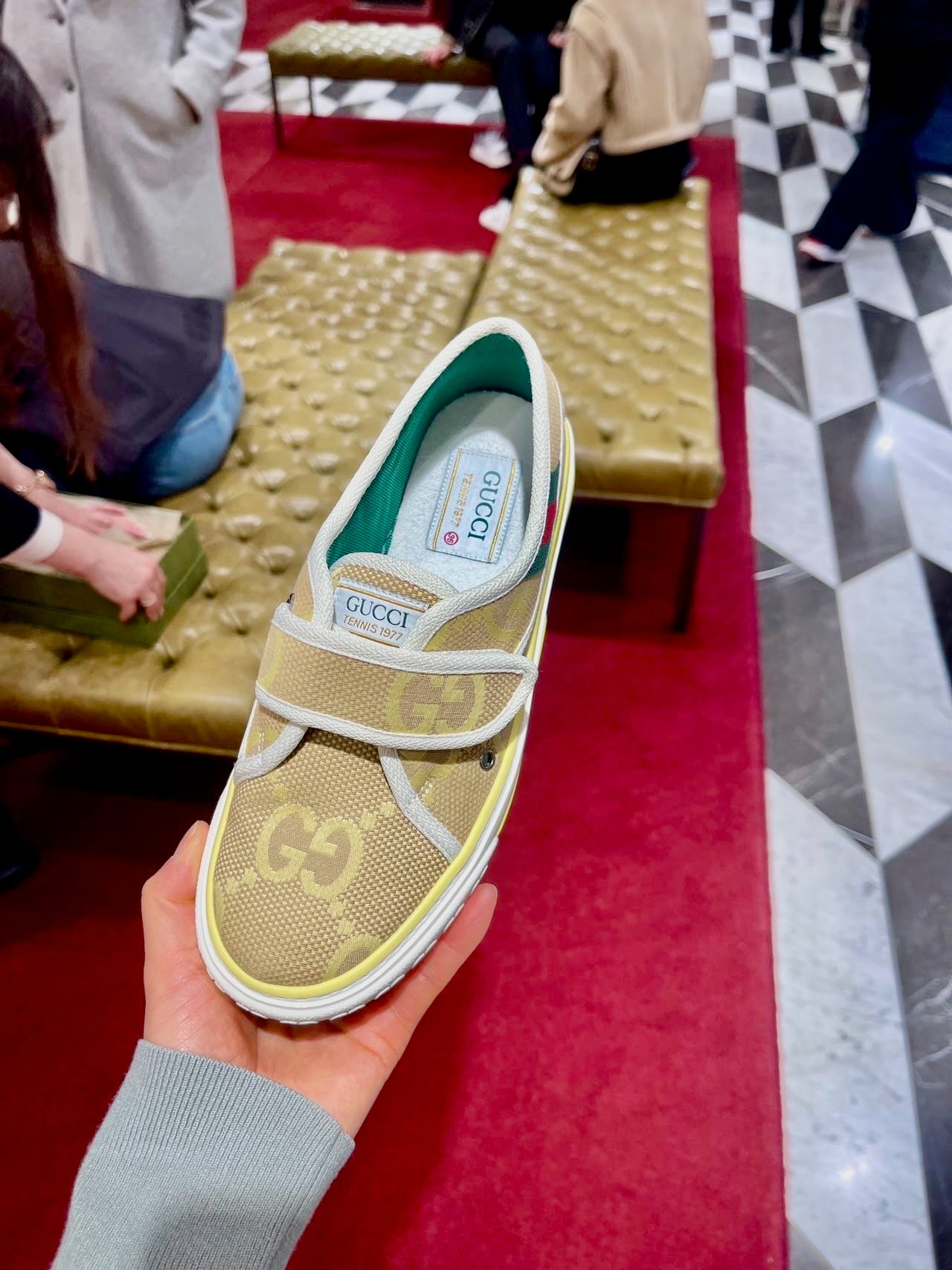 @Gucci Tennis 1977 運動鞋/525P265 🔔限時折🉐12730