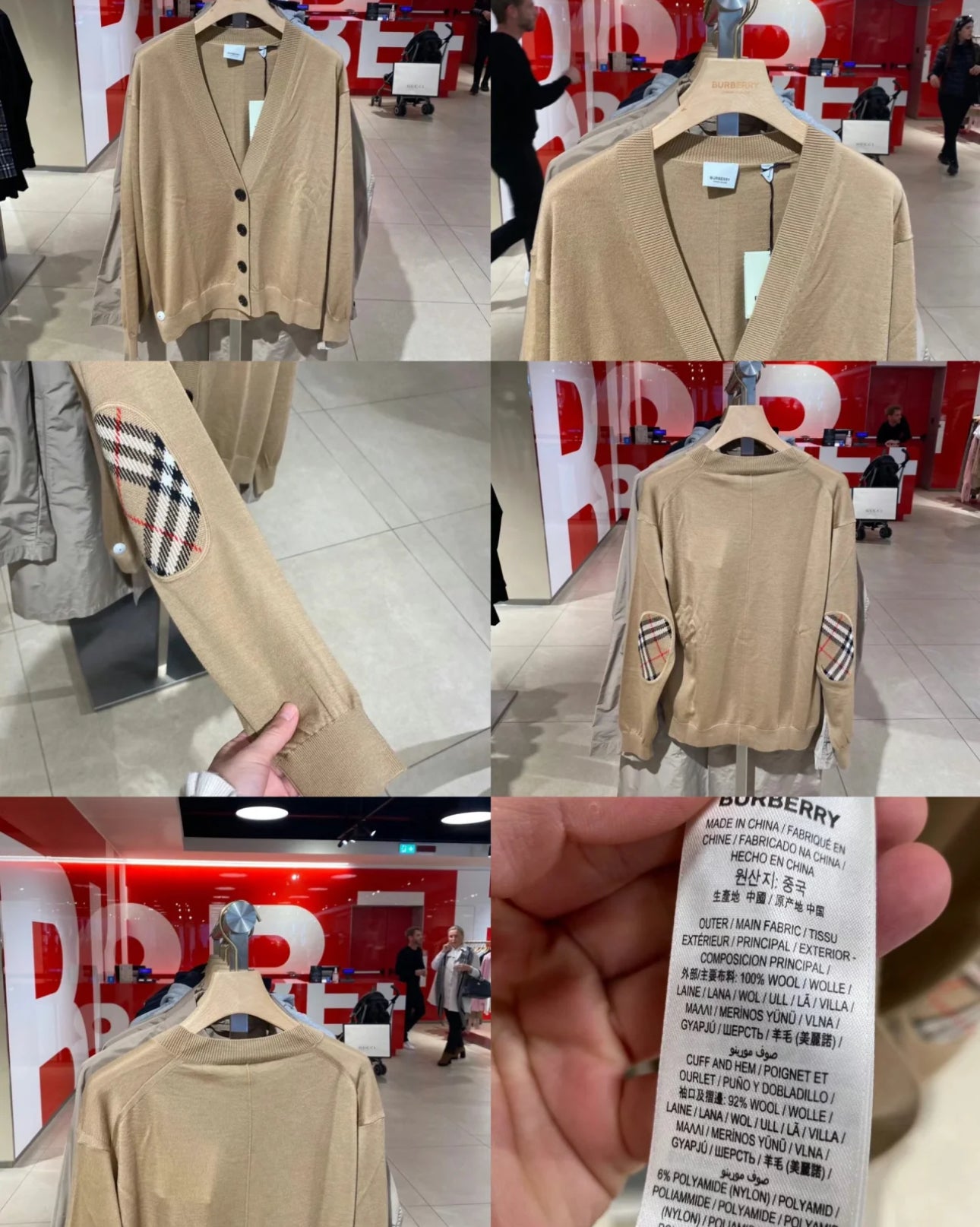 @Burberry羊毛薄衫外套/270P225 🔥折上六折🉐7580