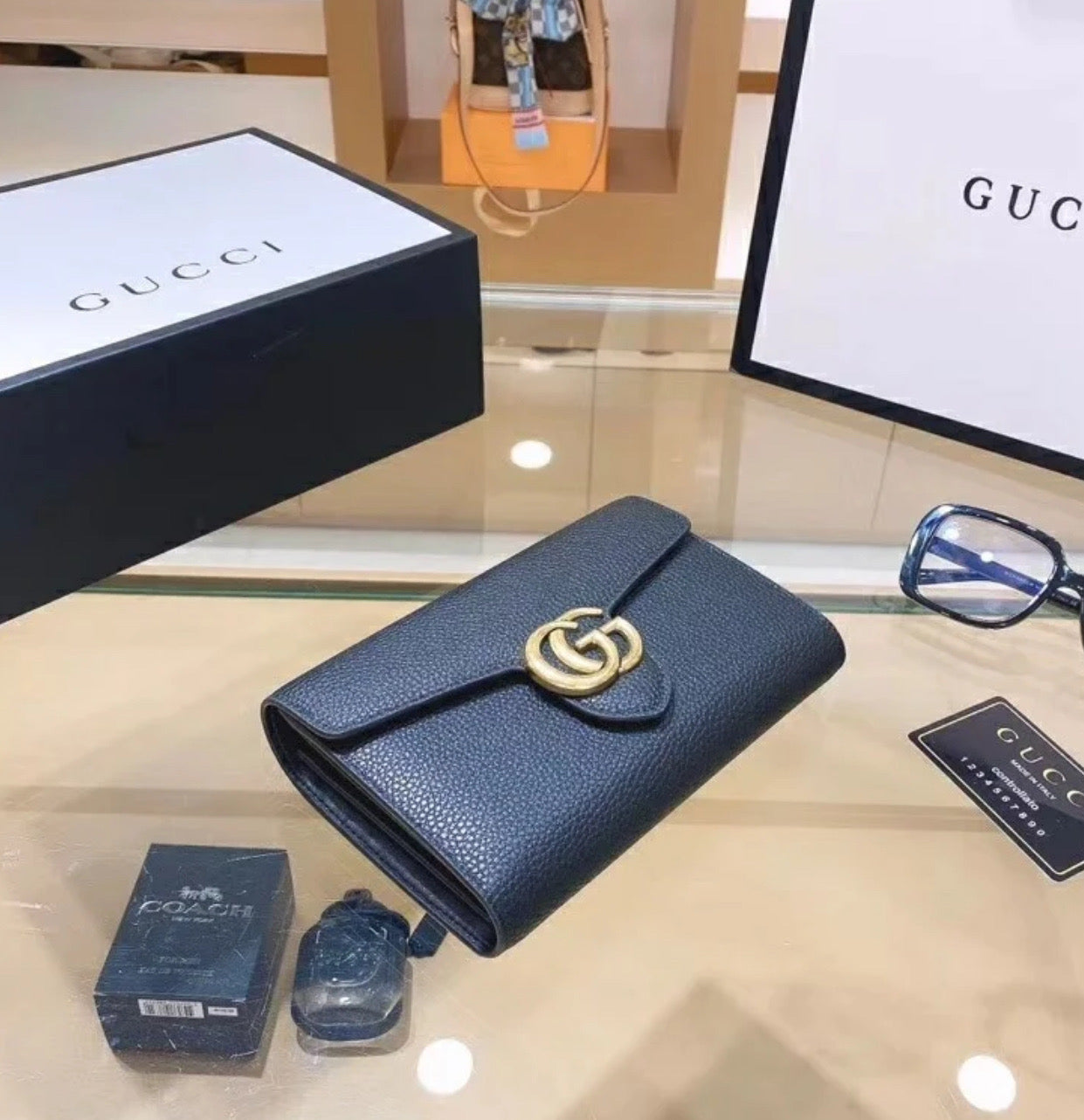 *@Gucci GG Marmont Long W 馬夢長夾/520P355 🔔限時折🉐16980