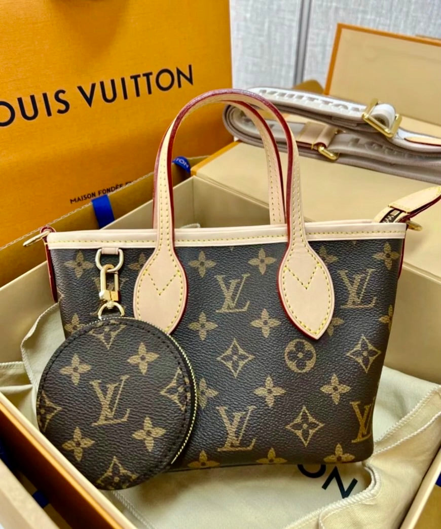 LV Neverfull BB 老花菜籃子/1660✨🉐70720