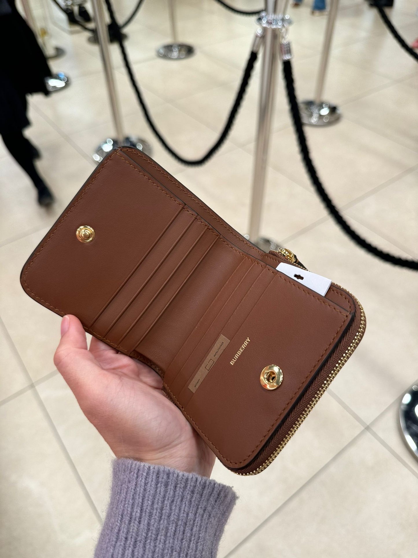 *@Burberry Allington 經典條紋短夾/245P149 🔥下殺🉐7510