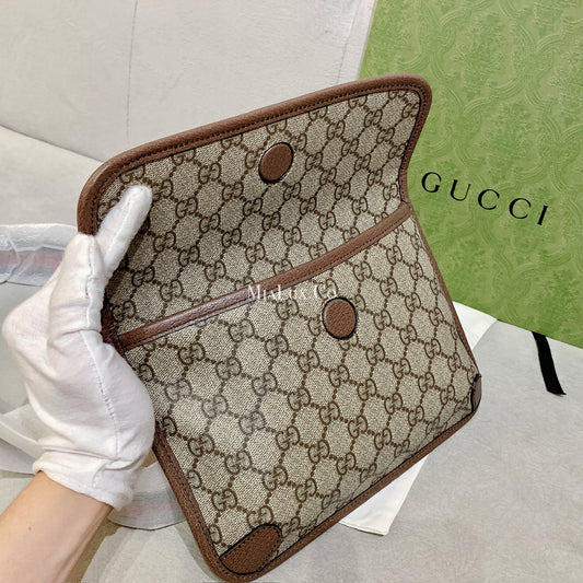 Gucci Neo Vintage GG Supreme Canvas Belt Bag 復古老花腰帶包 *£820