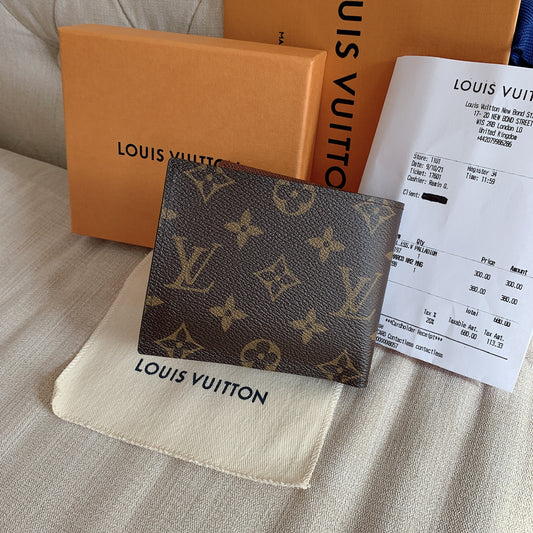 LV Multiple 男生款雙開零錢袋短夾/370✨🉐16540