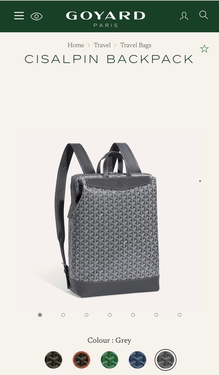 Goyard Cisalpin Backpack 後背包/E3400 🍀🉐137000🇪🇺