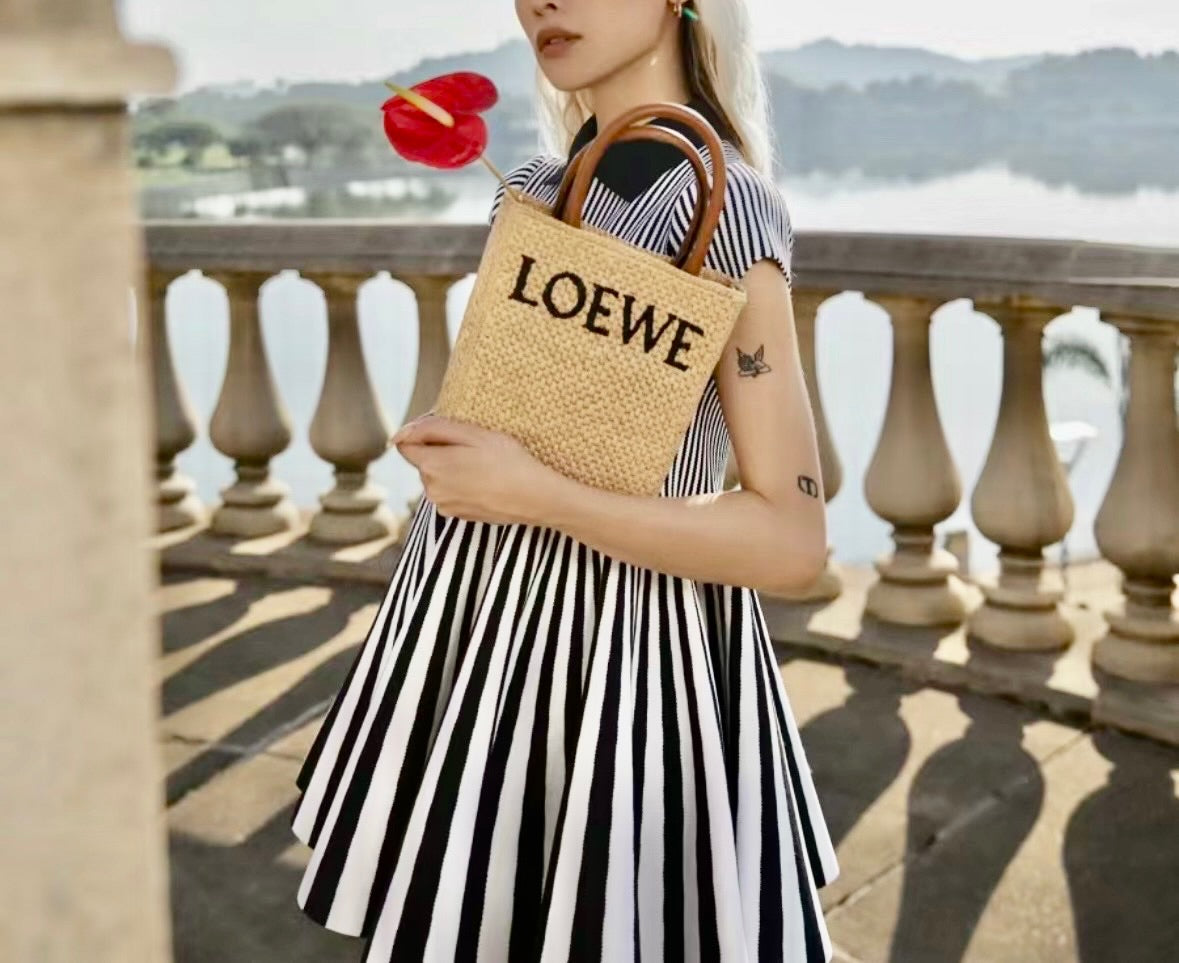 Loewe Raffia Tote Mini A5拉菲草托特包/875