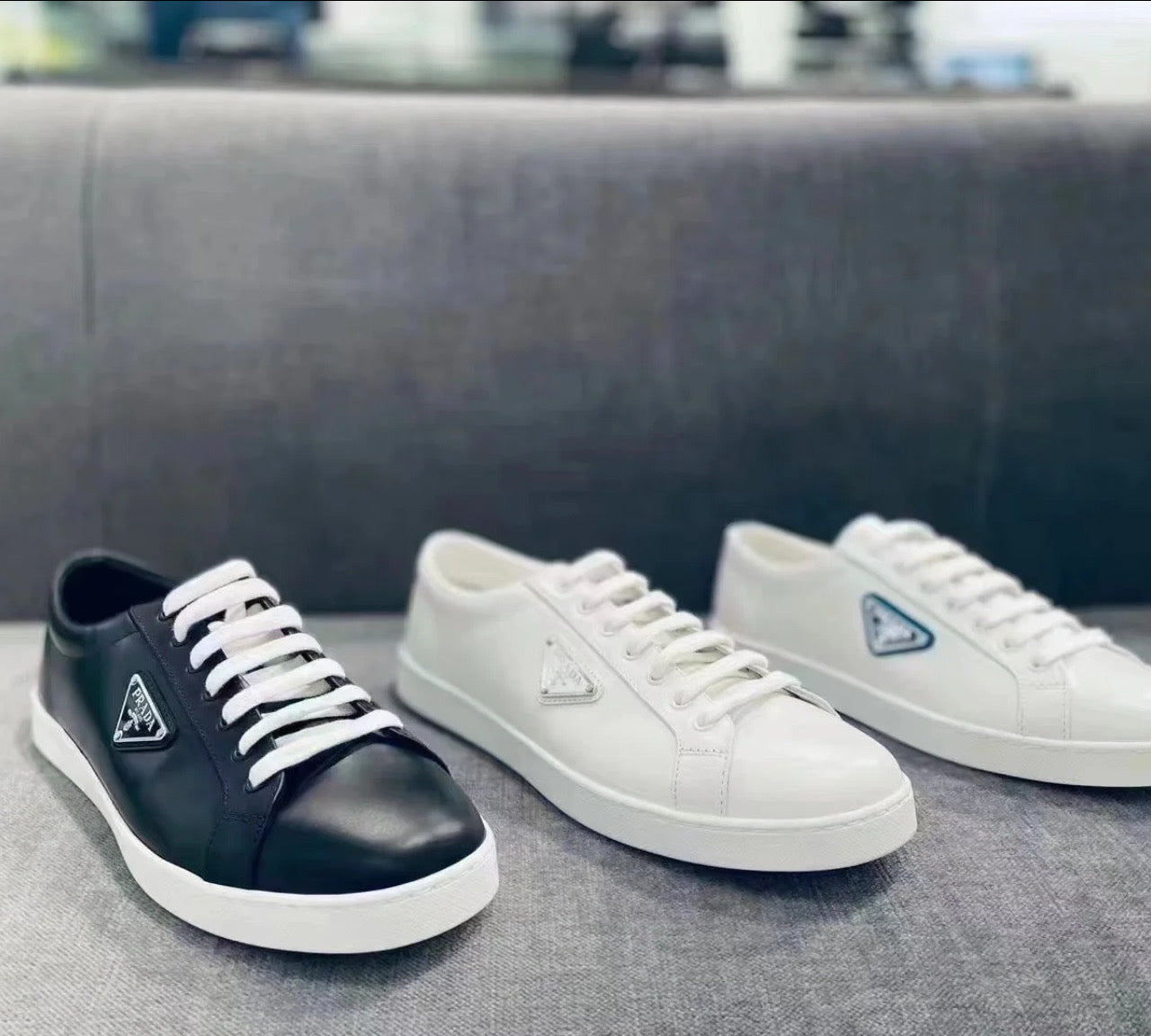 @Prada Trainer 男女款三角標鞋/650P330 🔔限時折🉐15850
