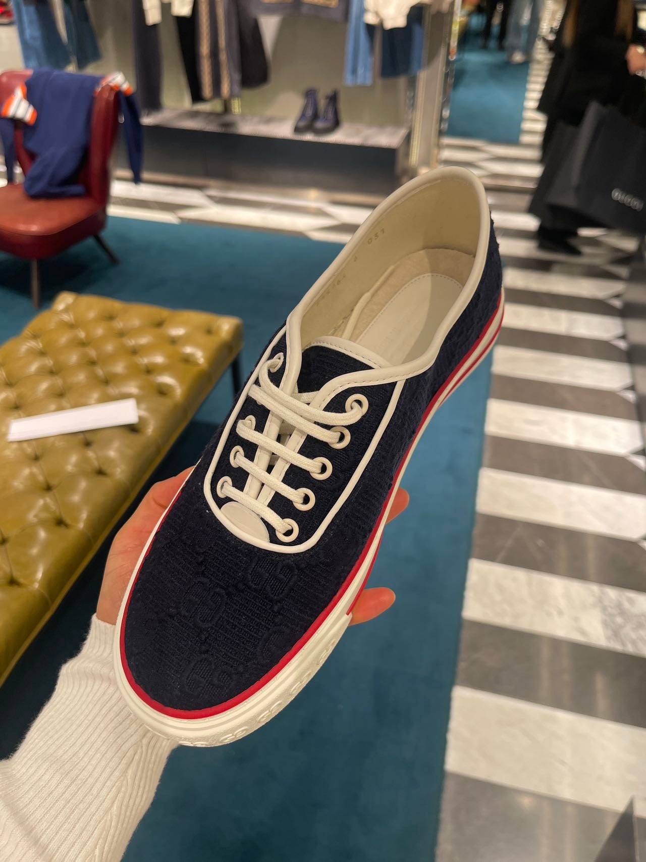 @Gucci Debbys Tennis 男生款運動鞋/575P290 🔔限時折🉐13850