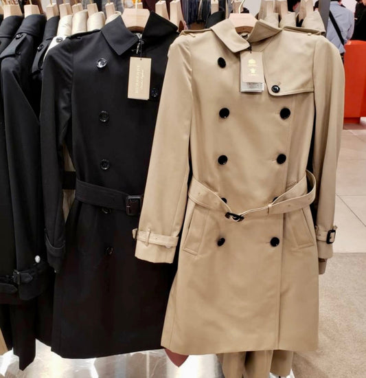 *現貨*@Burberry Harbourne 女款長版風衣-淺棕UK6 P23000 /T35000