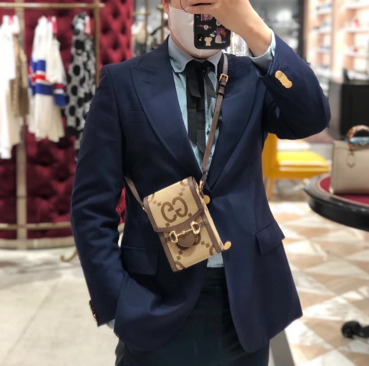 *@Gucci Jumbo GG 手機包/830P585 🔔限時折🉐27330