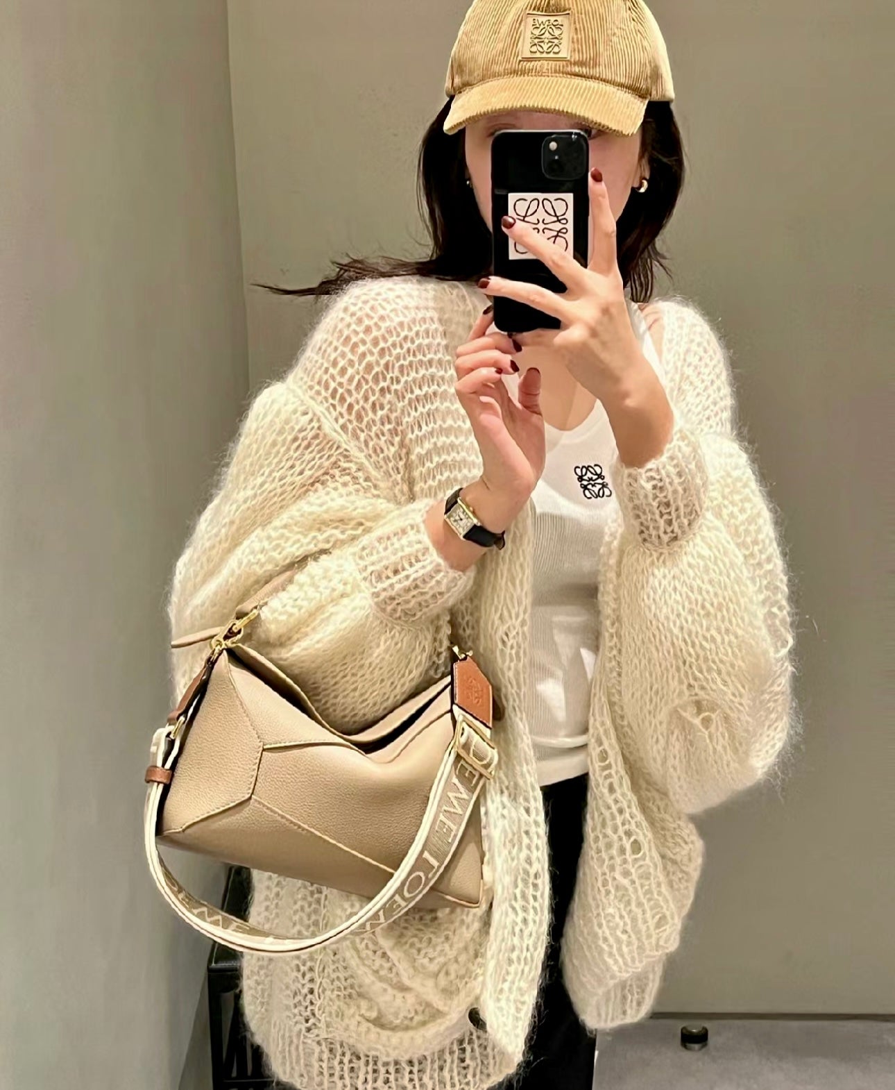 Loewe▪️Puzzle Bag S 小款軟粒面牛皮拼圖包/2550