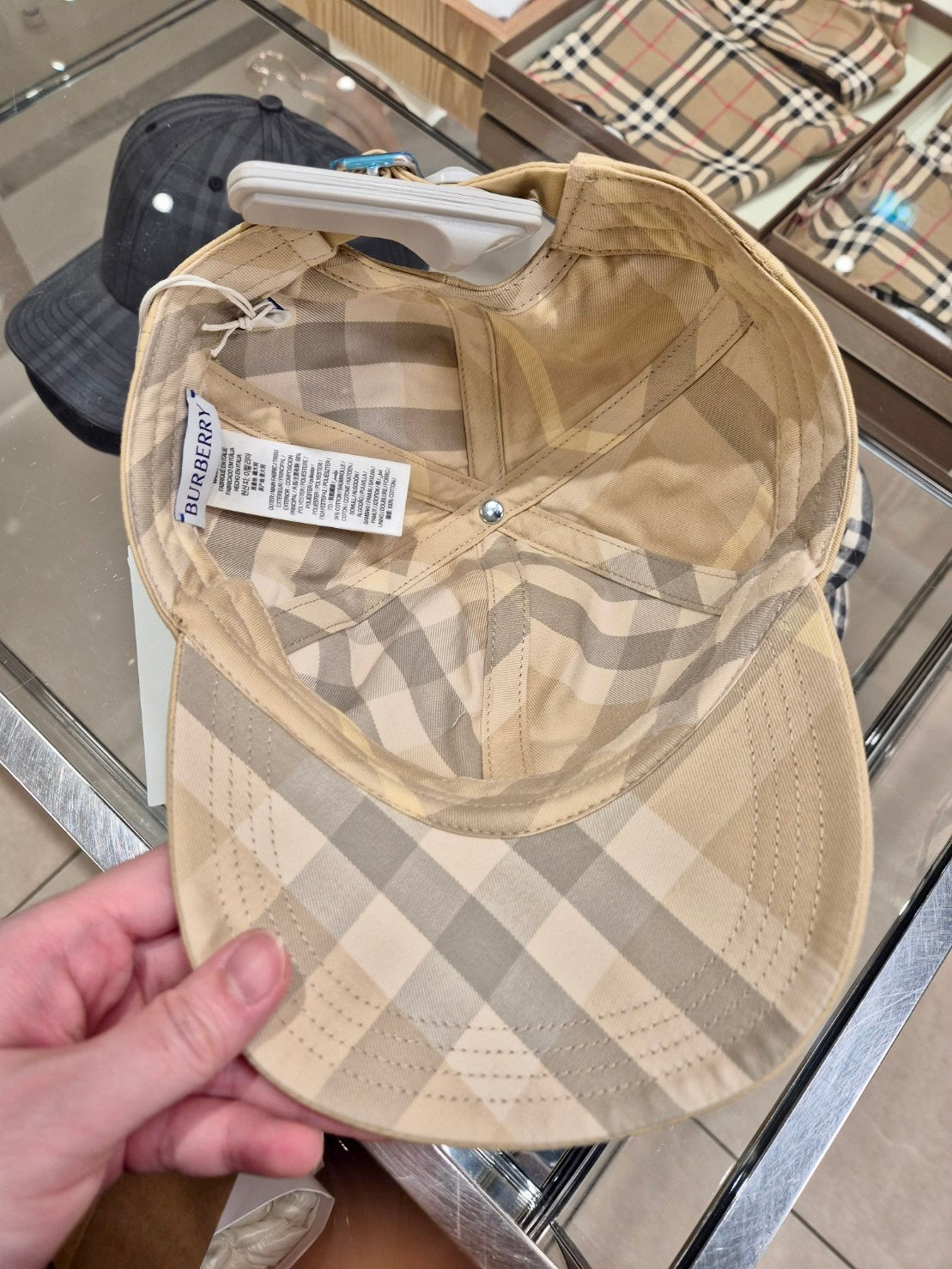 @Burberry Check Cap 素面內格紋棒球帽/P99 🔥折上五折🉐3030