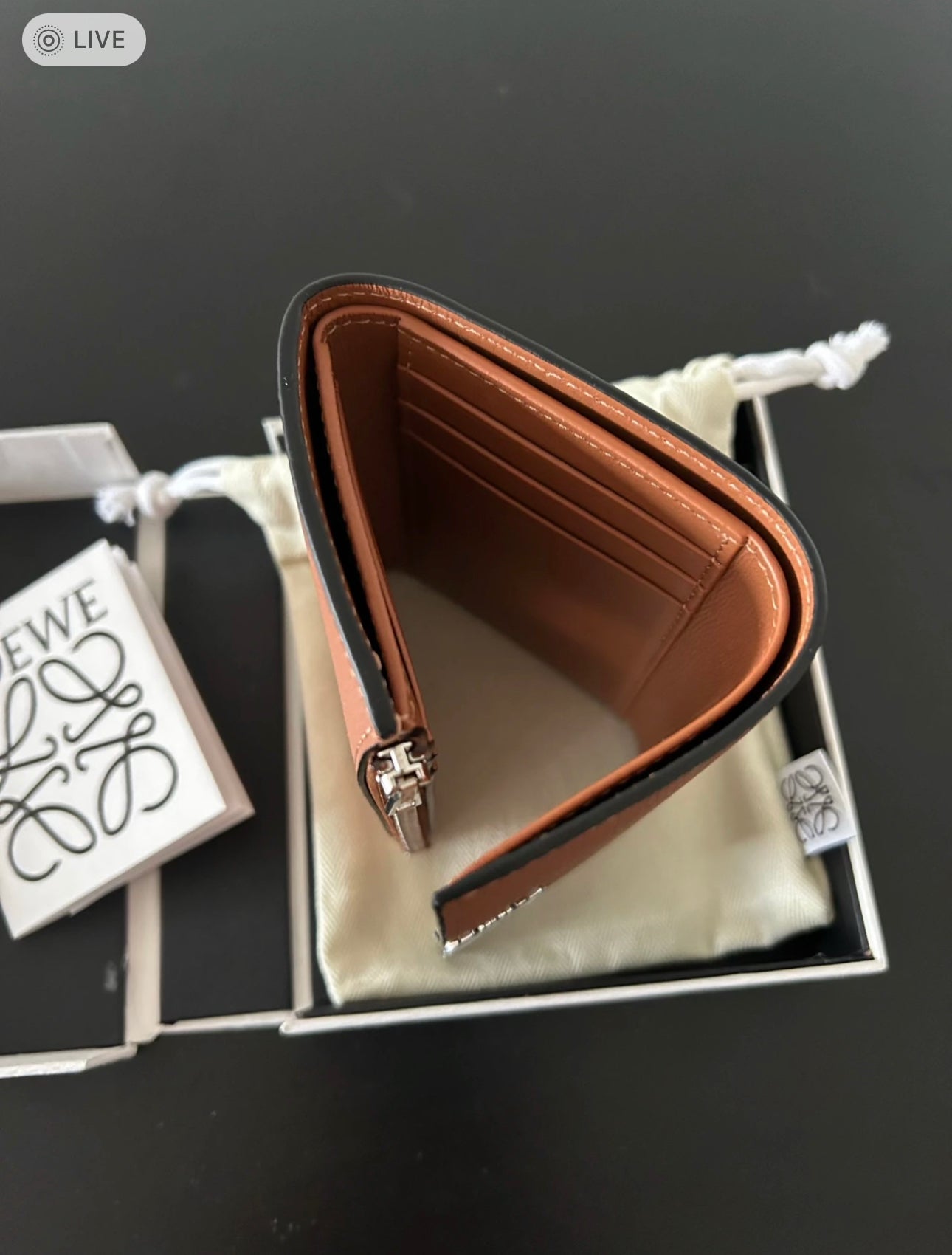 Loewe▪️Anagram Vertical S 直式三折短夾/495