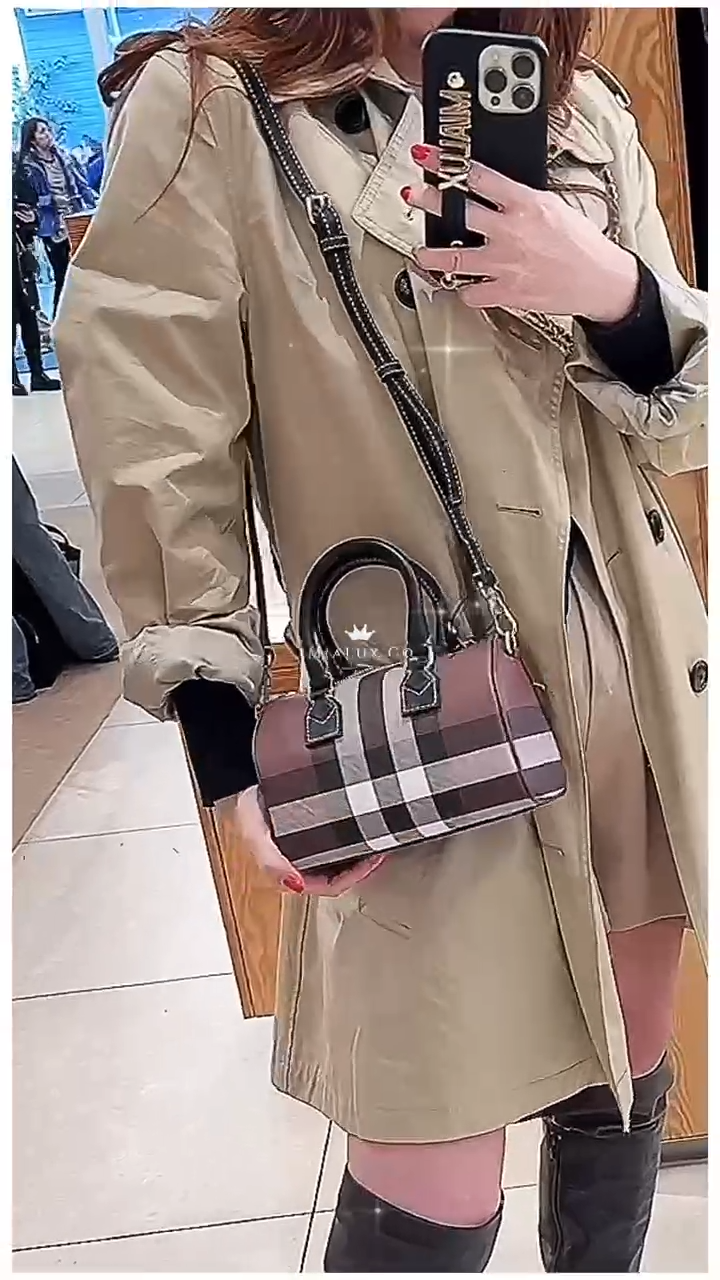 Burberry▪️Bowling Mini 保齡球包-咖/1050H945 💚折扣🉐38800