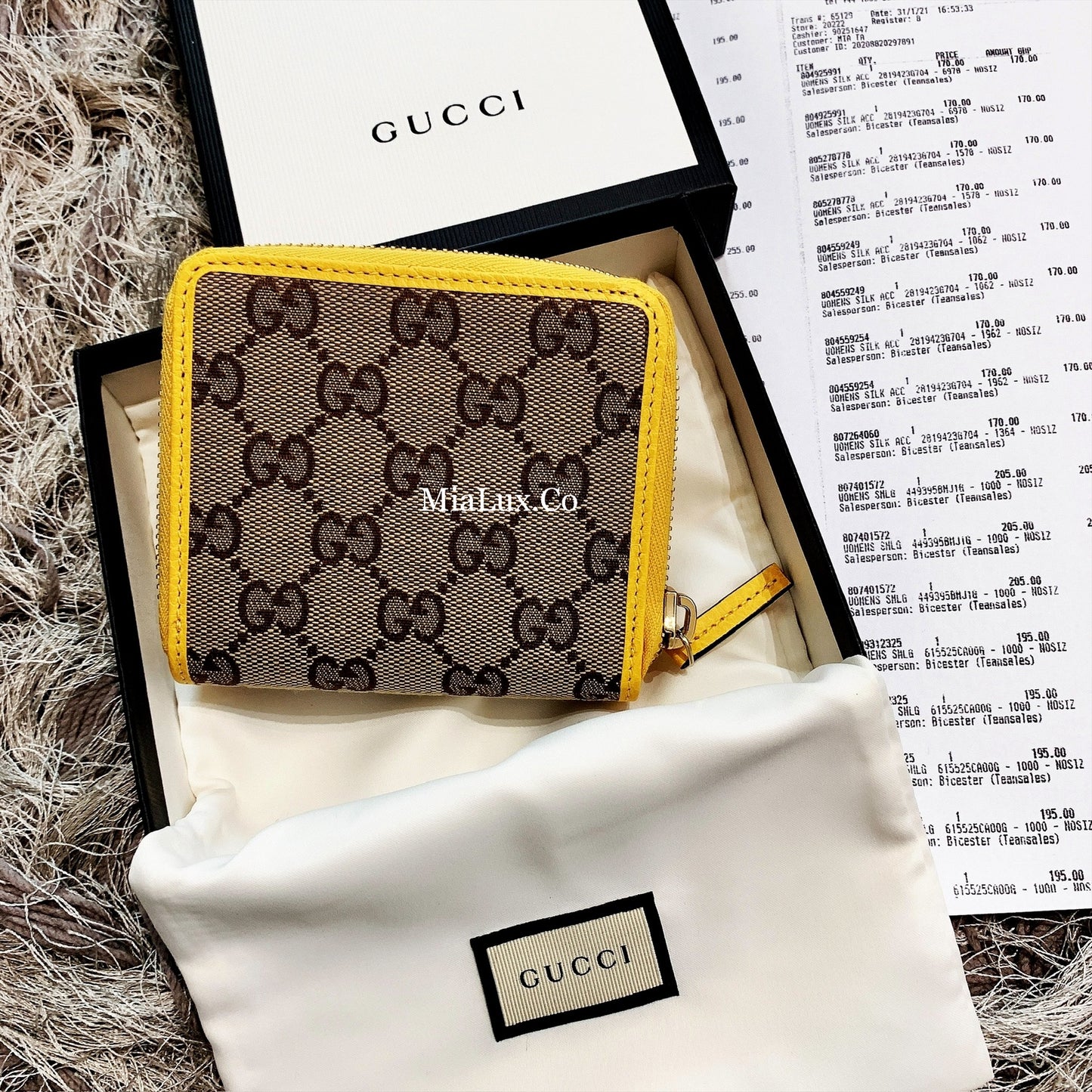 *@Gucci Canvas 織布短夾/440P200 🔔限時折🉐11000