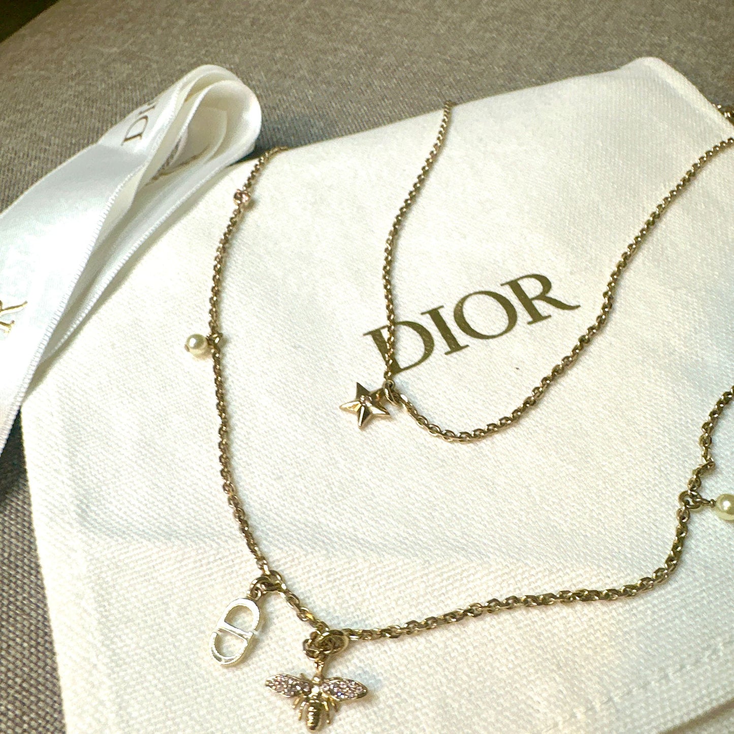*現貨*@Dior▪️Necklace 雙條小蜜蜂綴飾項鍊 P15000 /T22000