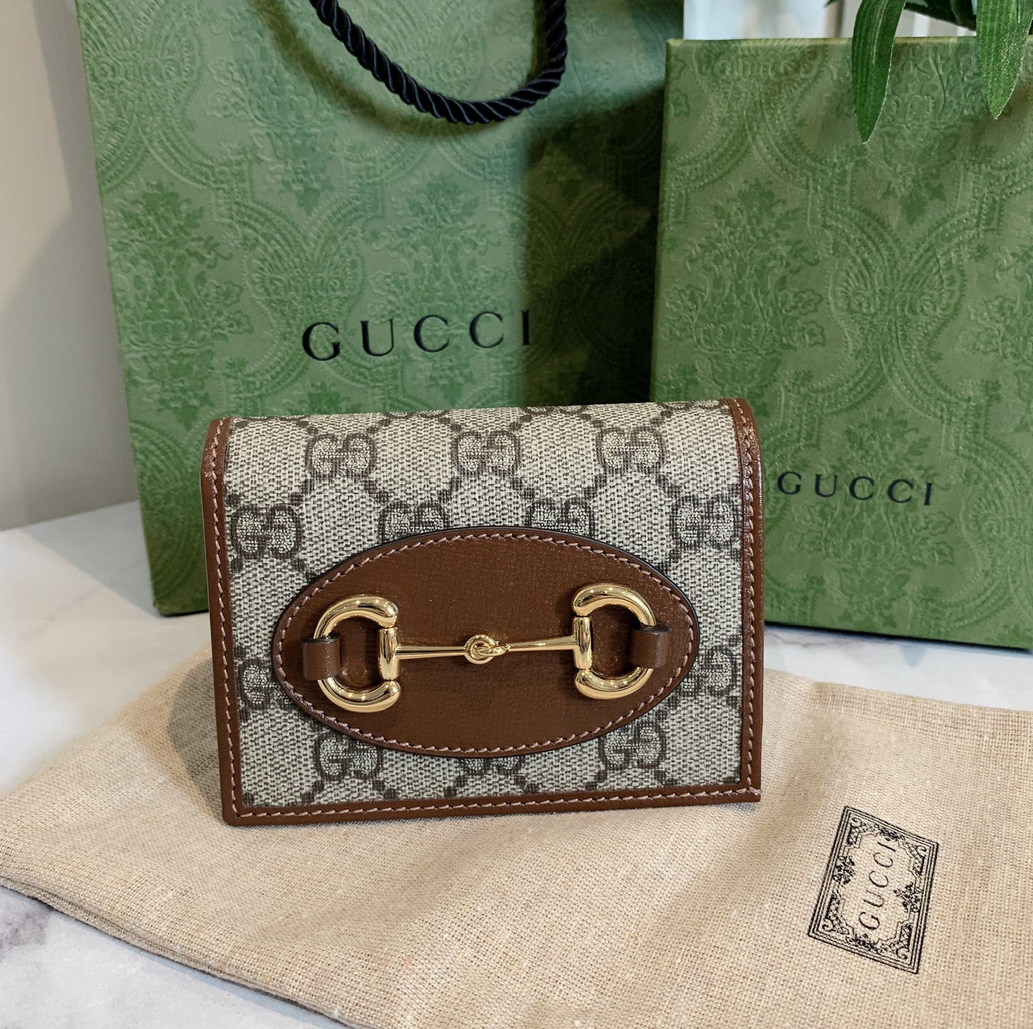 Gucci▪️1955 Horsebit Card Wallet 馬銜卡包短夾/435 🉐18400