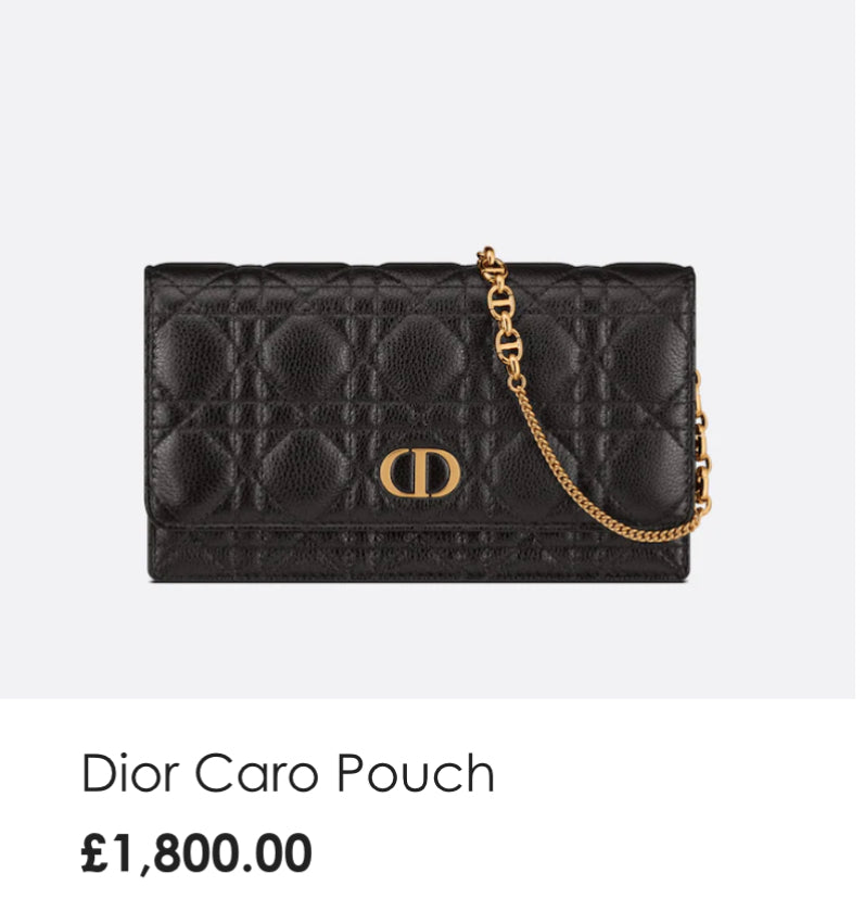 Dior Caro Pouch 鏈包/E2000🉐67980🏷️