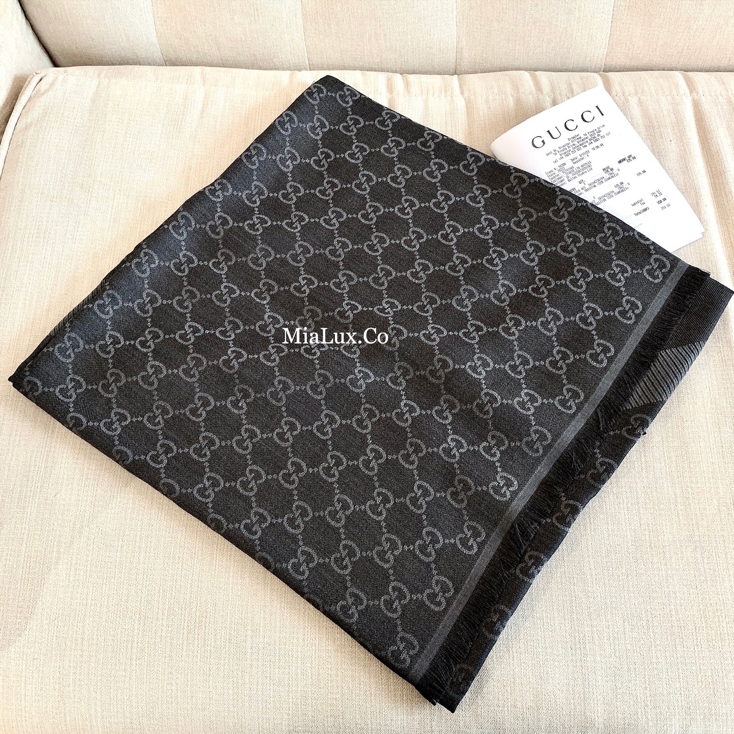 *@Gucci Wool Scarf Square 羊毛大方巾/P180