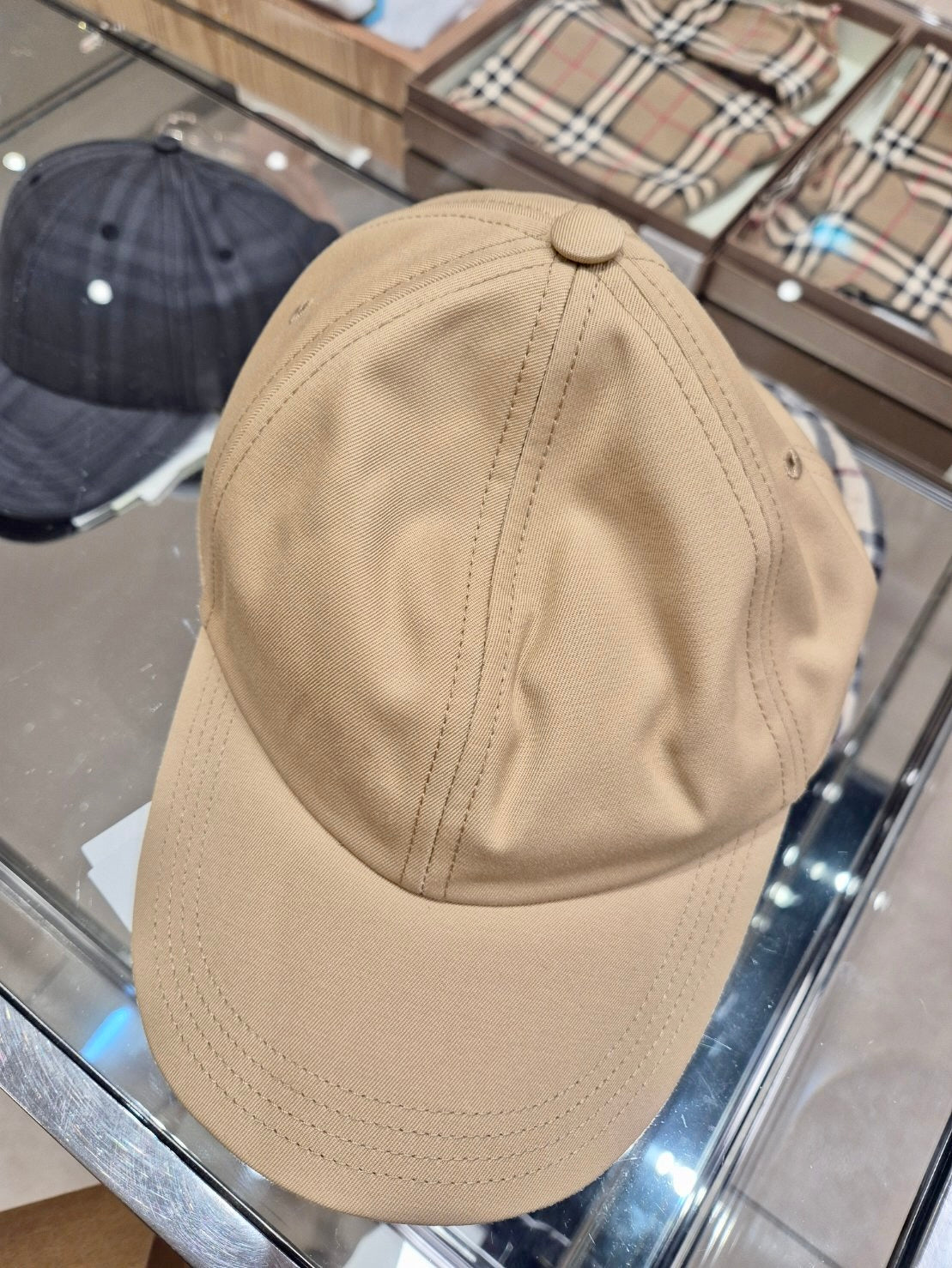@Burberry Check Cap 素面內格紋棒球帽/P99 🔥折上五折🉐3030