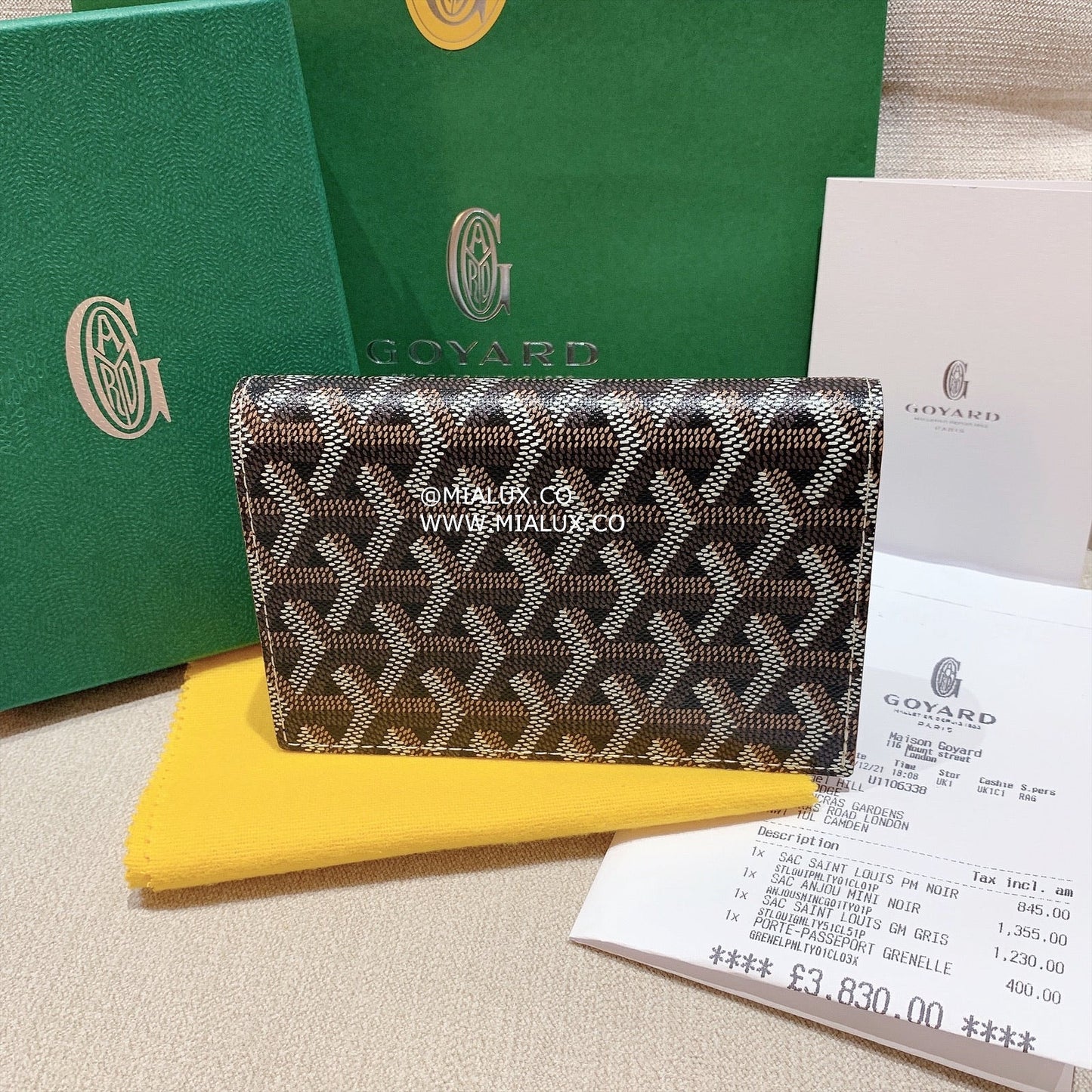 Goyard Grenelle Passport Holder 經典護照套/E585 🍀🉐24400🇪🇺