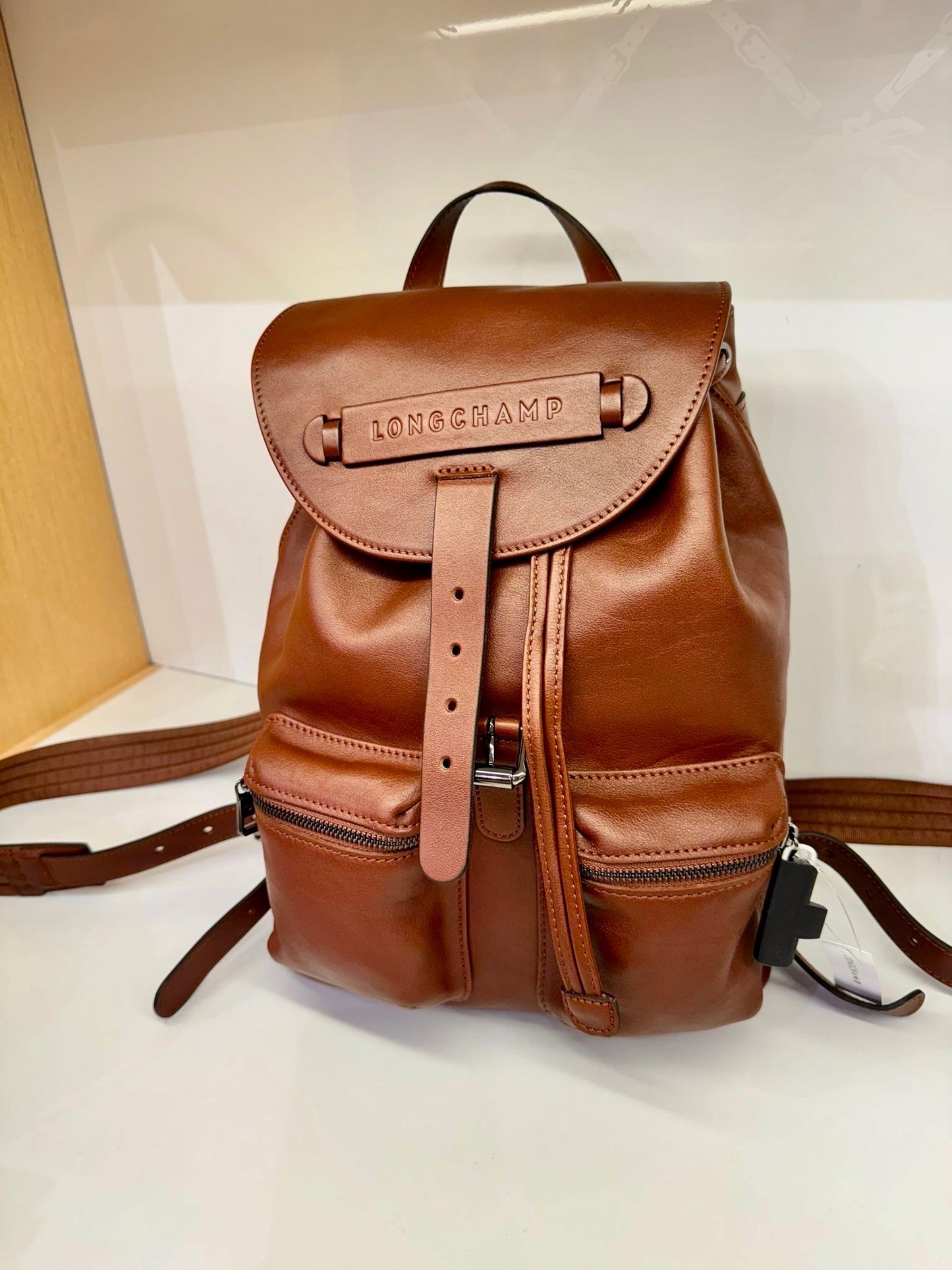 @Longchamp Backpack 牛皮後背包/615P210 🔔限時折🉐11000
