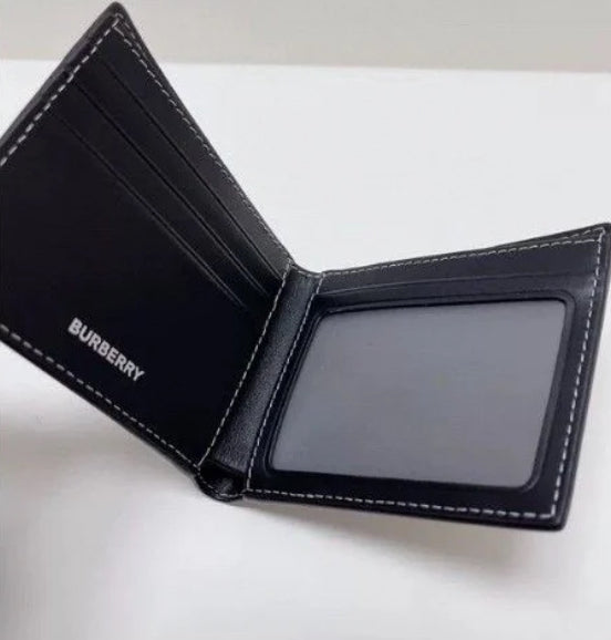 @Burberry Wallet 雙色格紋拼接皮革短夾/320P119 🔥下殺🉐6860
