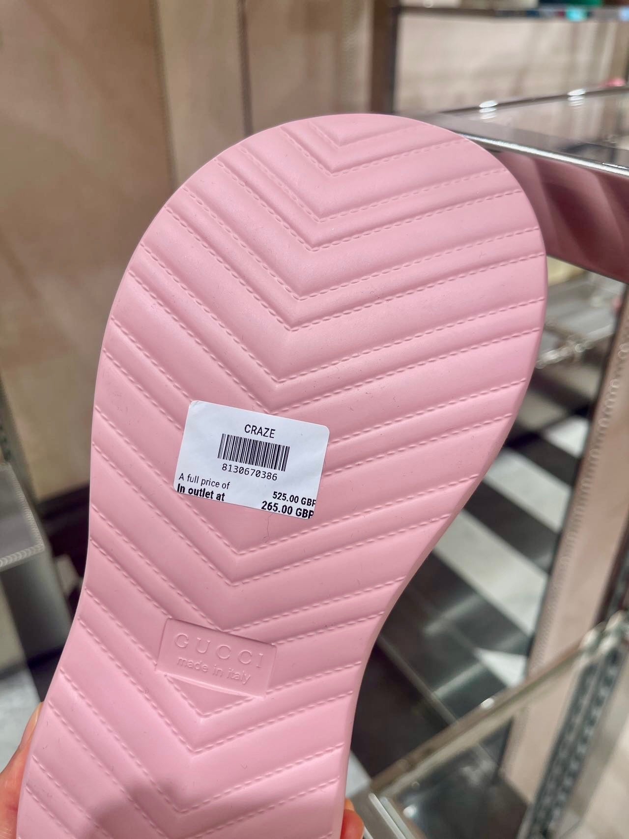 @Gucci Craze 女款厚底拖鞋/525P265 🔔限時折🉐12730