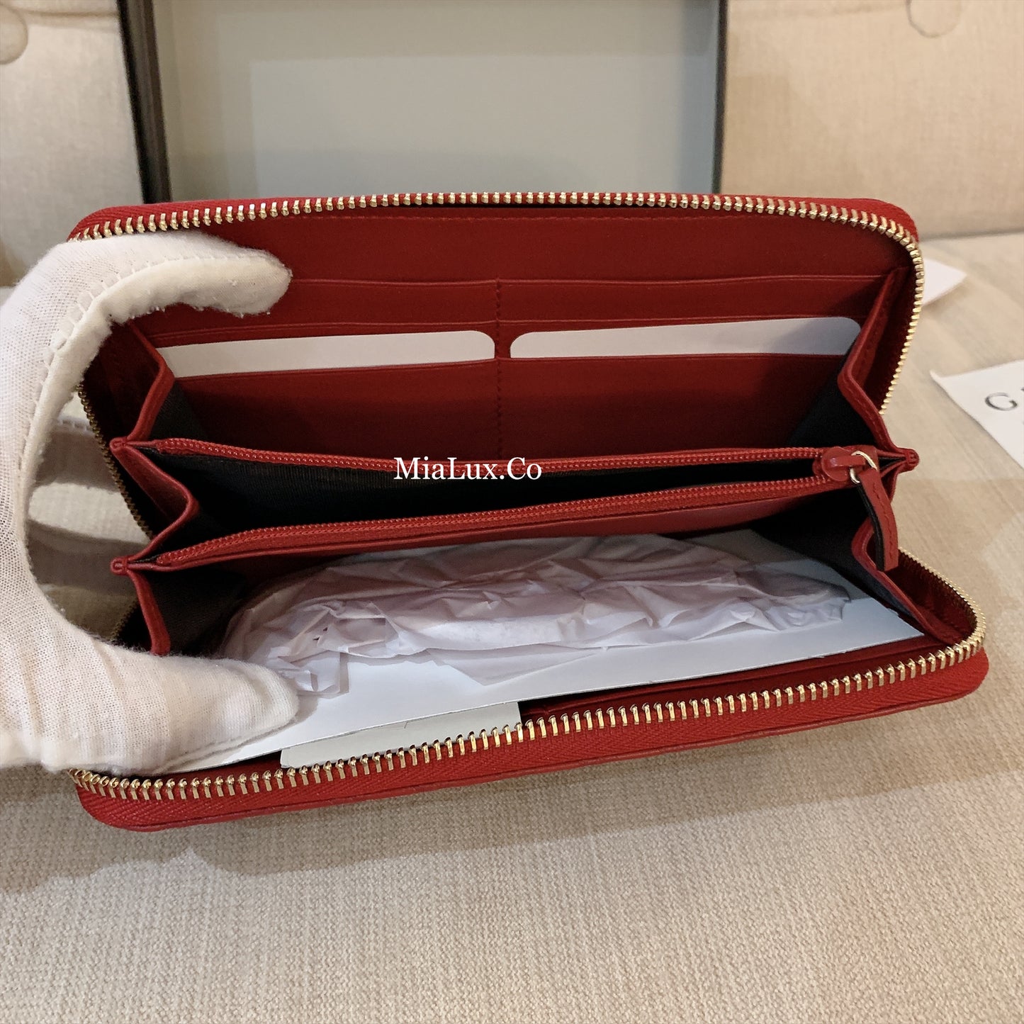 @Gucci▪️Embossed Long Wallet 壓紋拉鍊長夾/P270 🔔限時折🉐13150