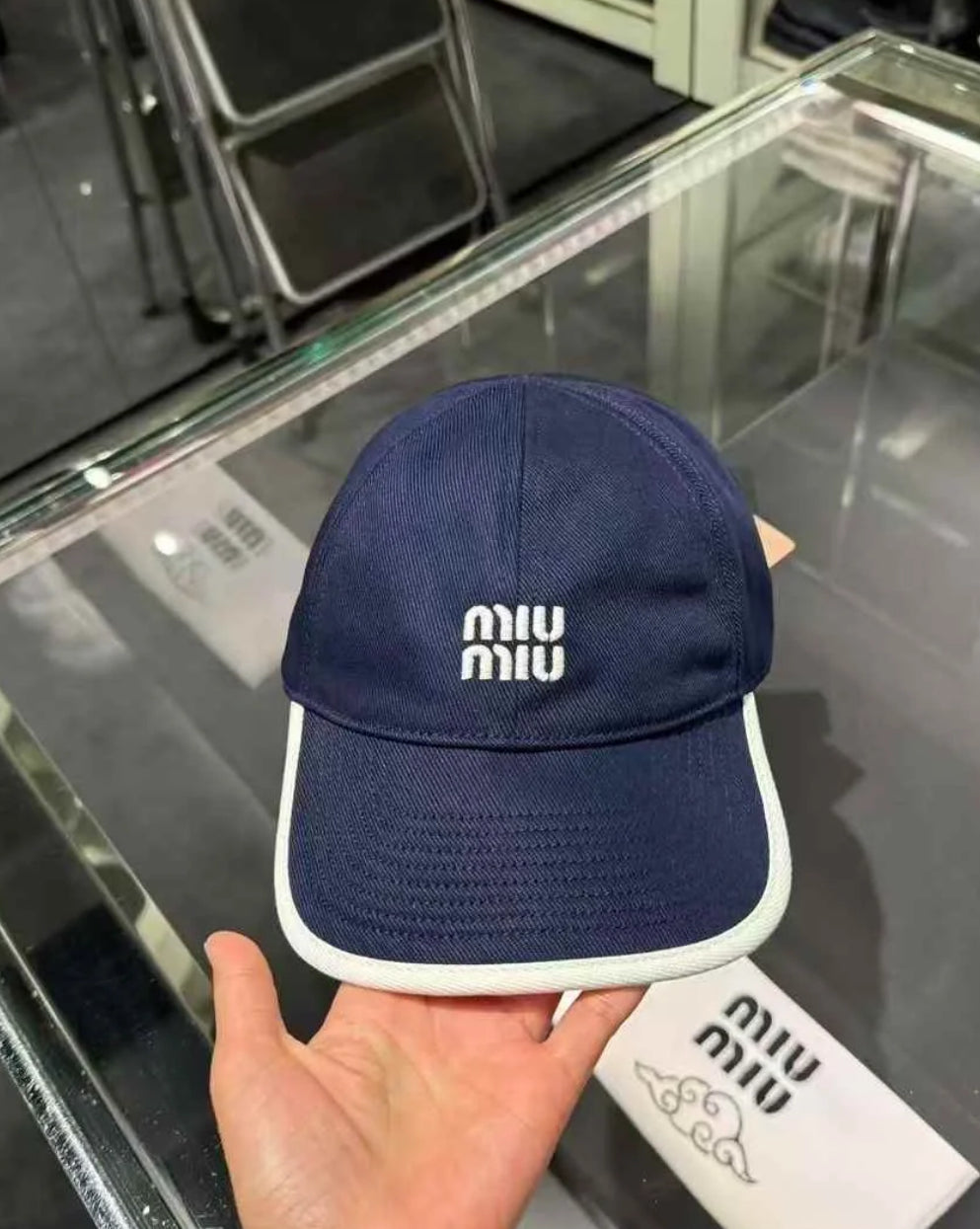 @MiuMiu Outlet Cap Logo棒球帽 🉐11990
