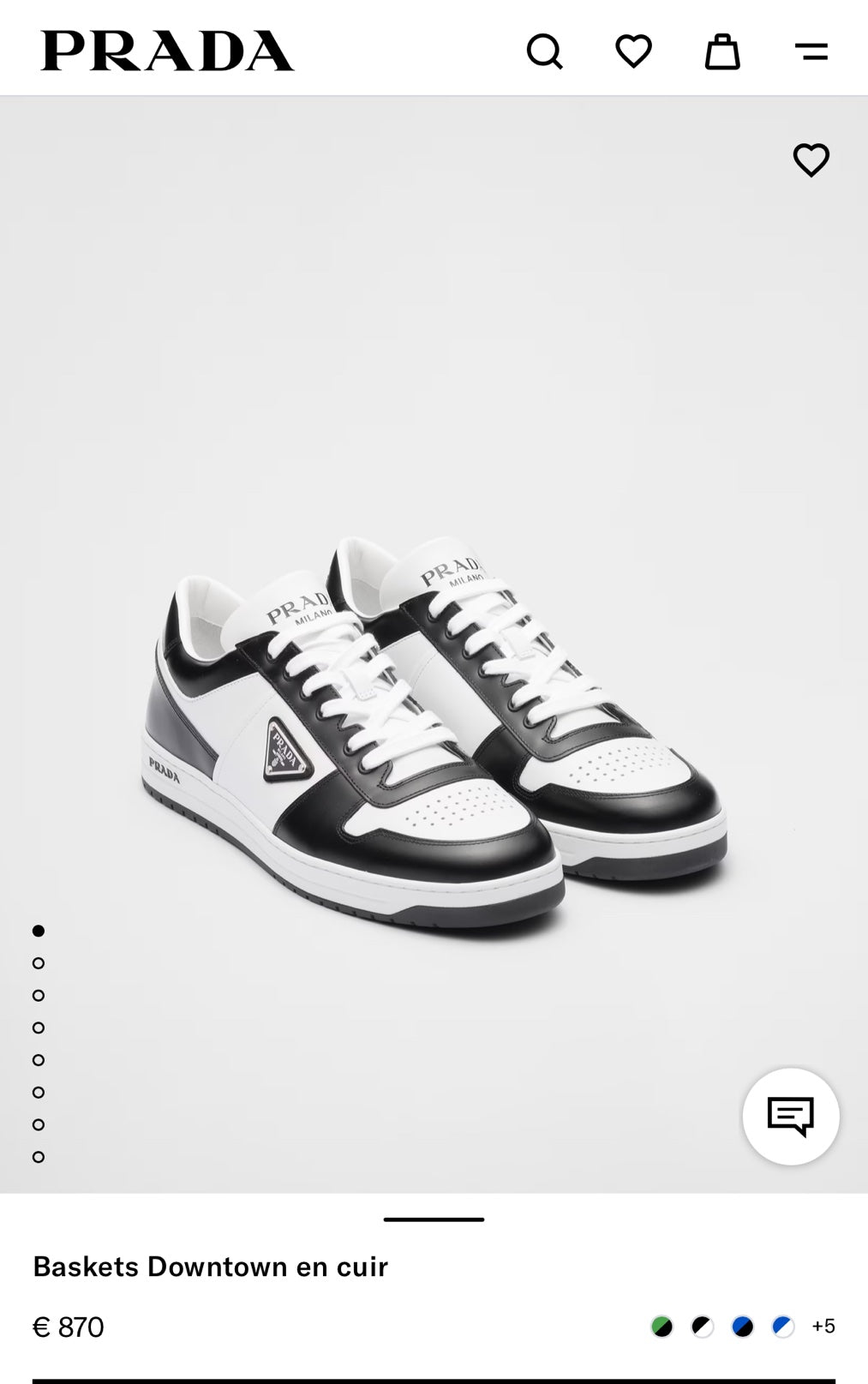 Prada Downtown 男女款熊貓球鞋/850E870 🉐31450🇪🇺