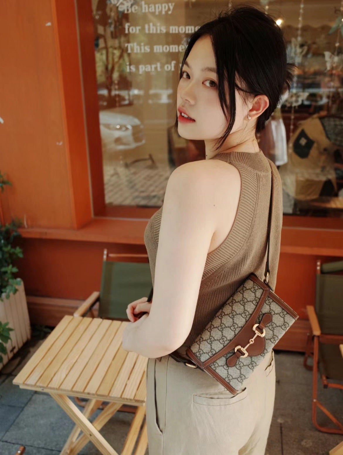 Gucci 1955 Horsebit Mini 馬銜老花掀蓋包/945 🉐38800