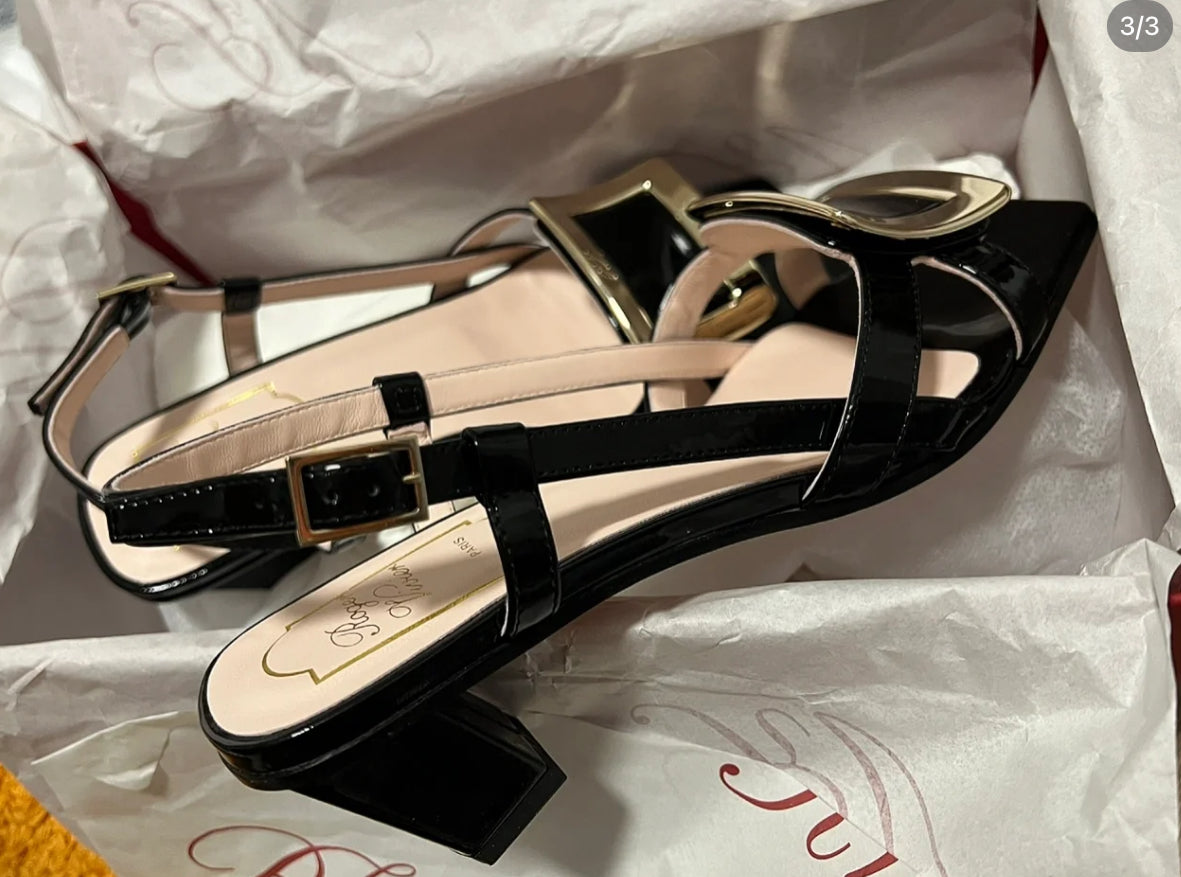 @RV Sandals 金屬釦高跟涼鞋/770P459 🔔限時折🉐21660
