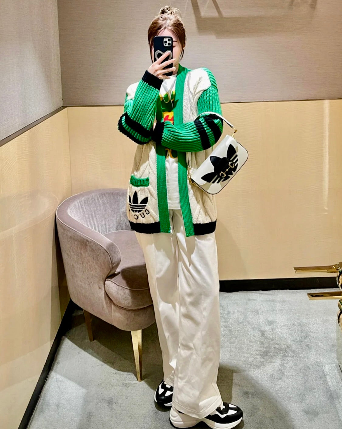 @GuccixAdidas▪️1955 Horsebit 聯名腋下包/2560P1795 🔔限時折🉐81780