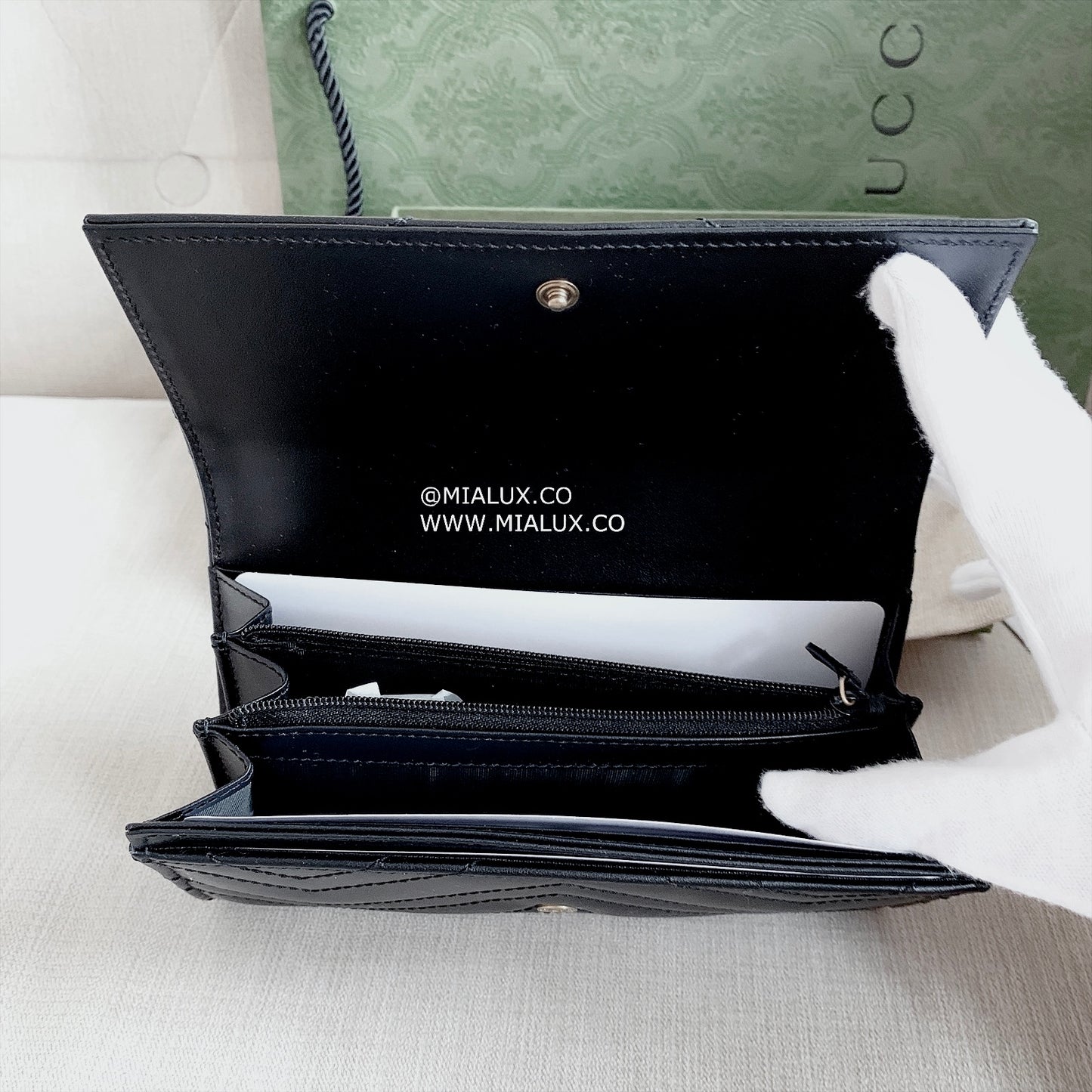 Gucci▪️GG Marmont Continental 馬夢翻蓋長夾/635 🉐26400