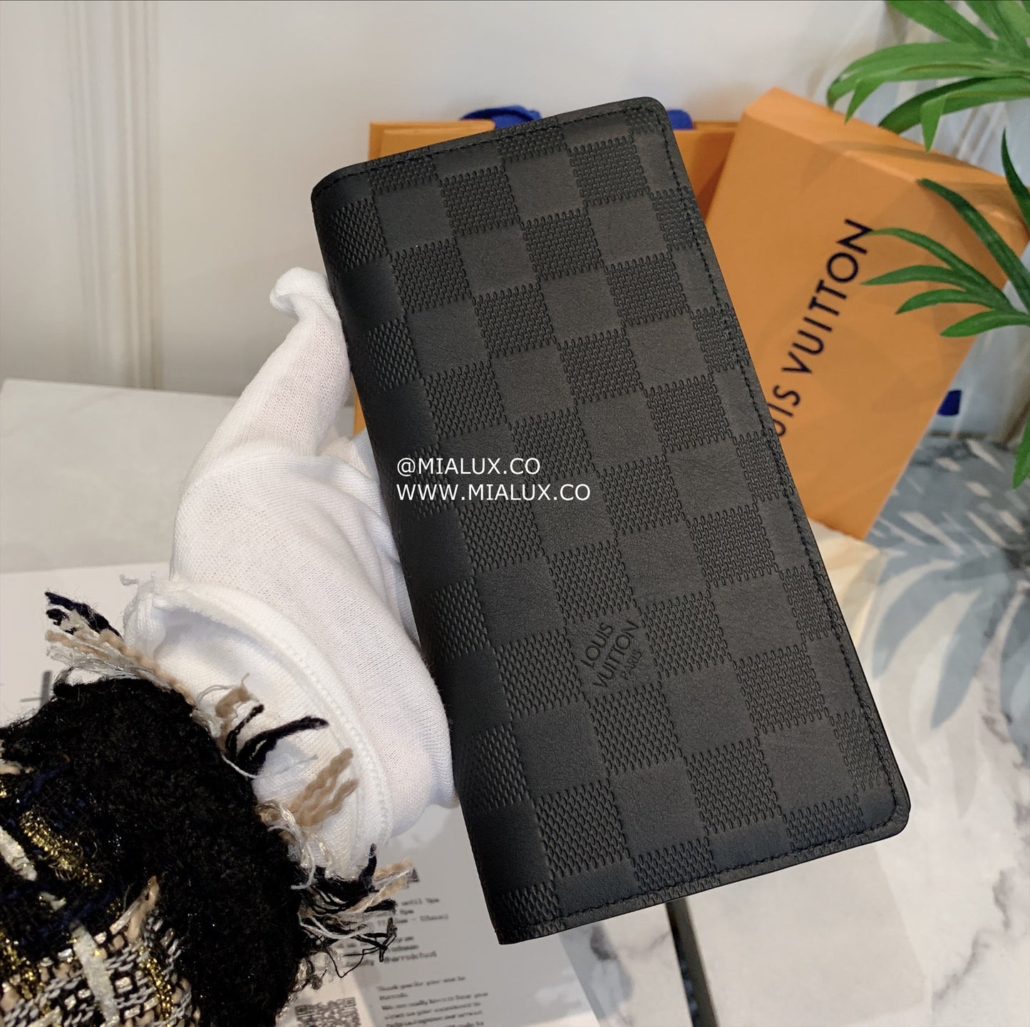 LV Brazza 男生款棋盤格雙開長夾/520✨🉐22840