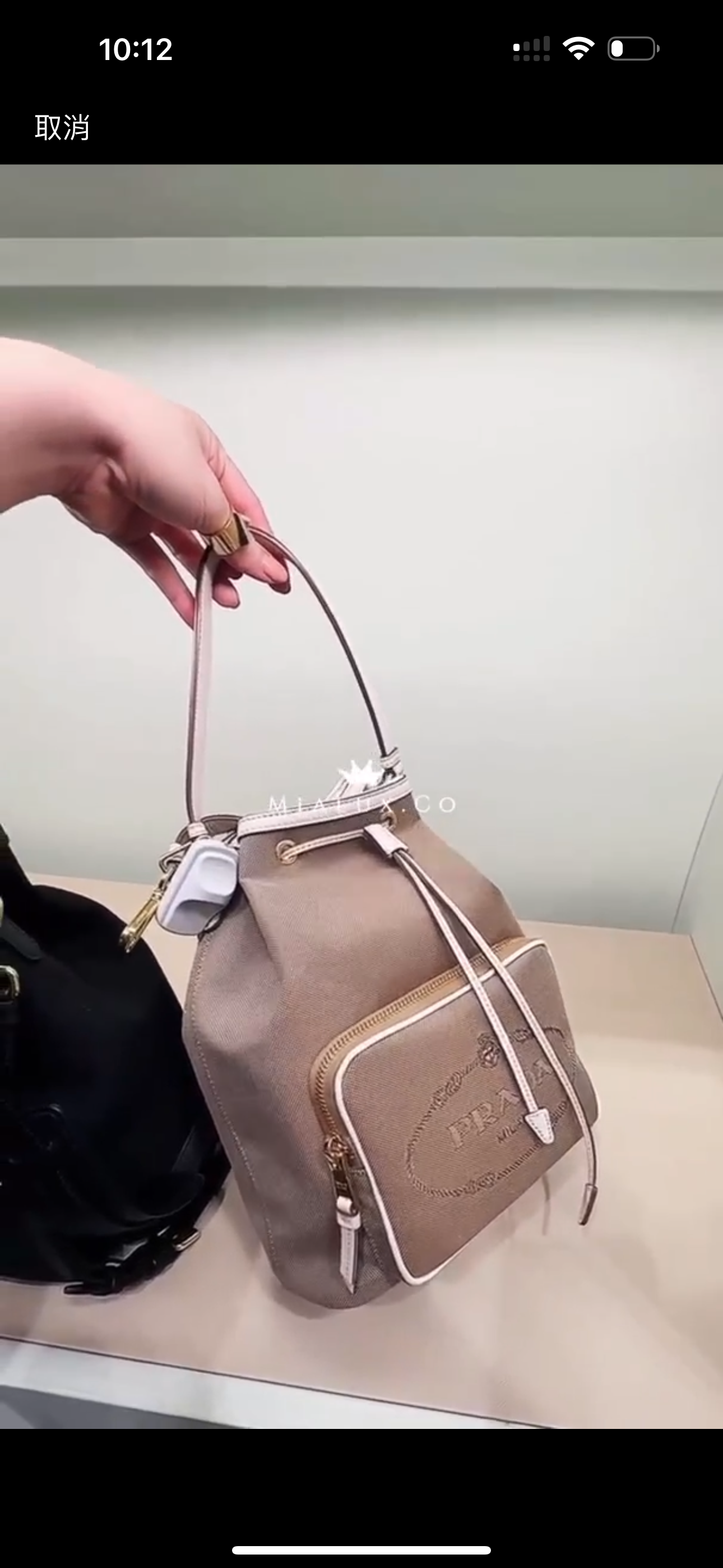 @Prada▪️Secchiello 尼龍水桶包/715 🔔限時折🉐33180