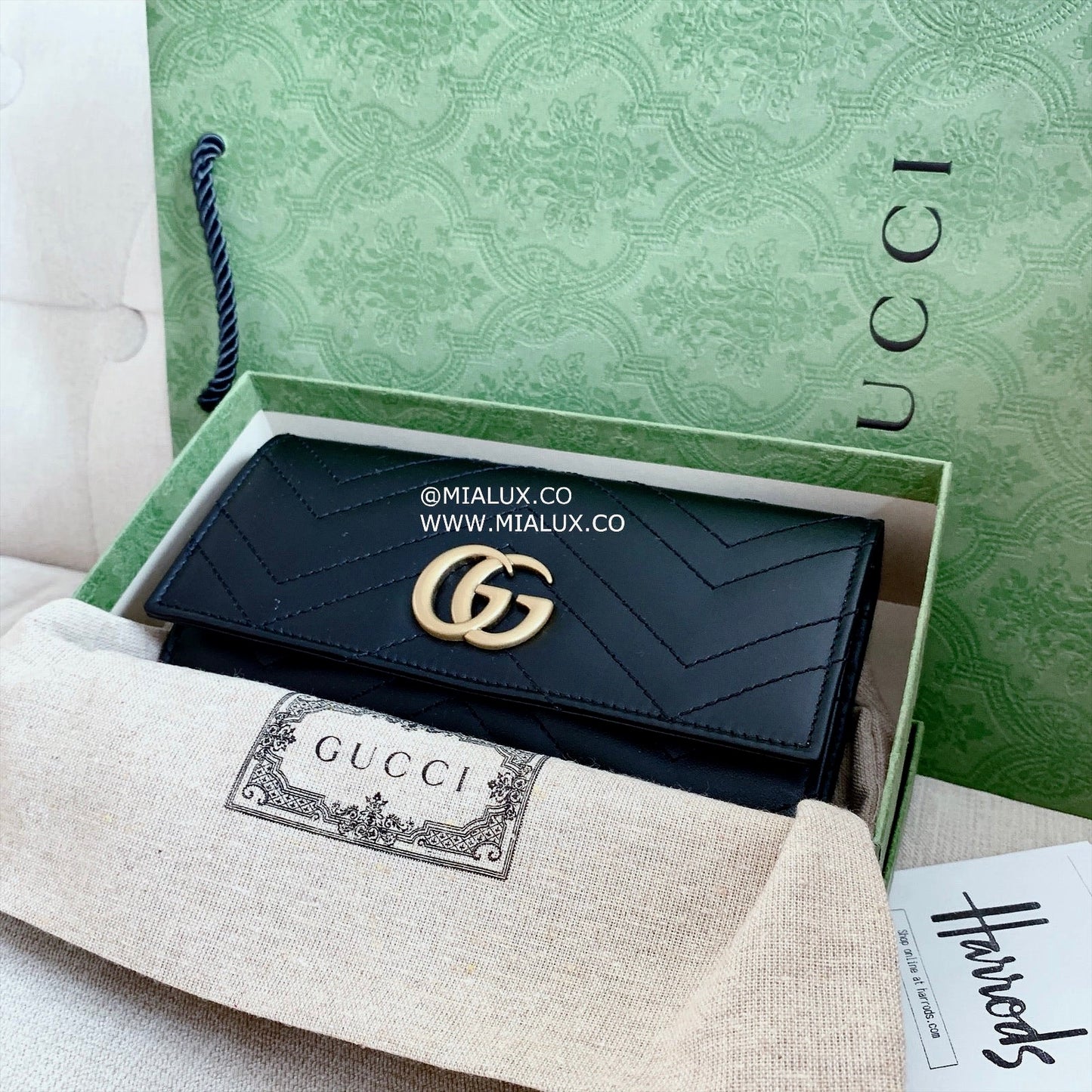 Gucci▪️GG Marmont Continental 馬夢翻蓋長夾/635 🉐26400